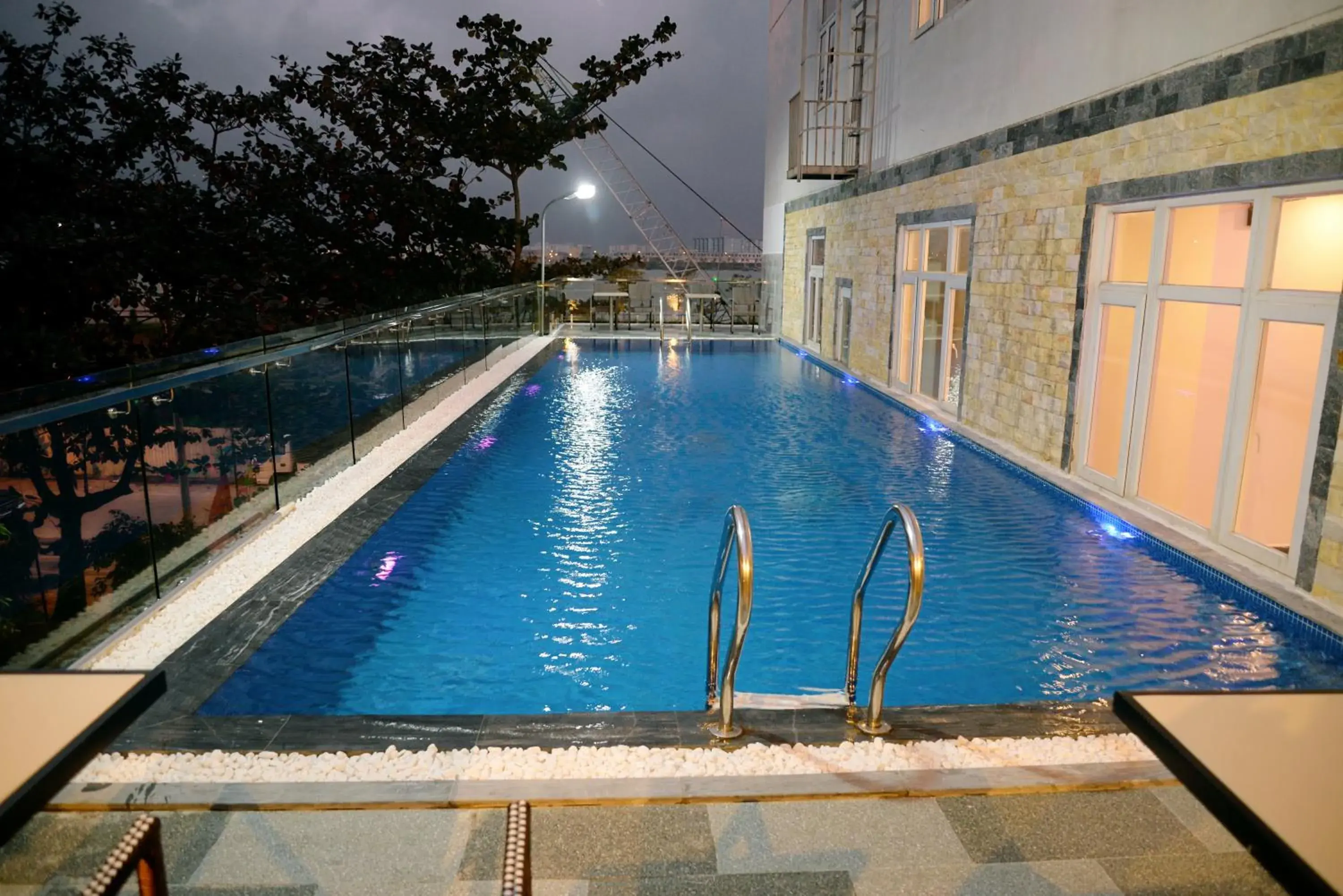 Pool view in Night Sky Hotel Pool view in Night Sky Hotel