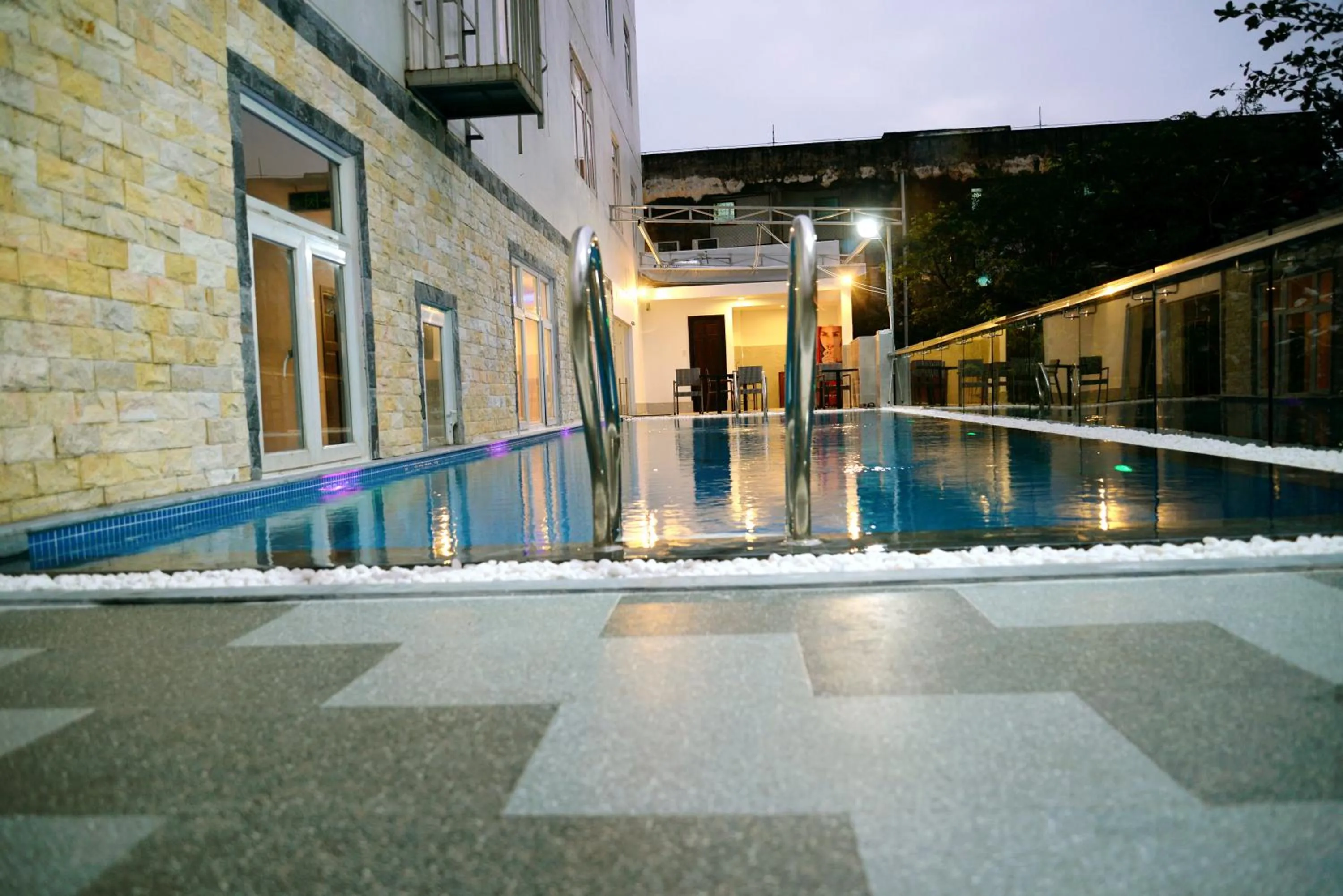 Pool view in Night Sky Hotel