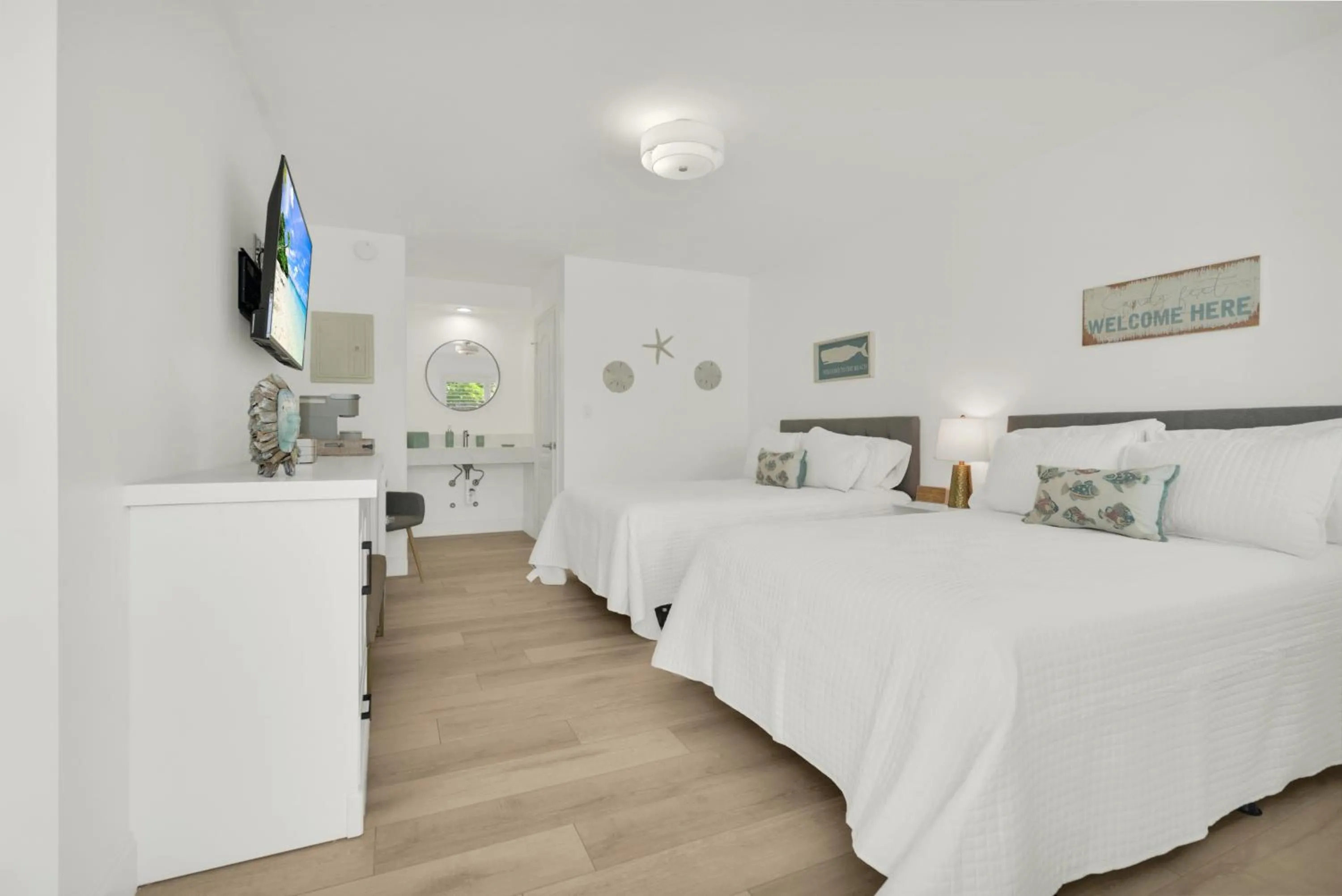 Bed in The Shores Hotel