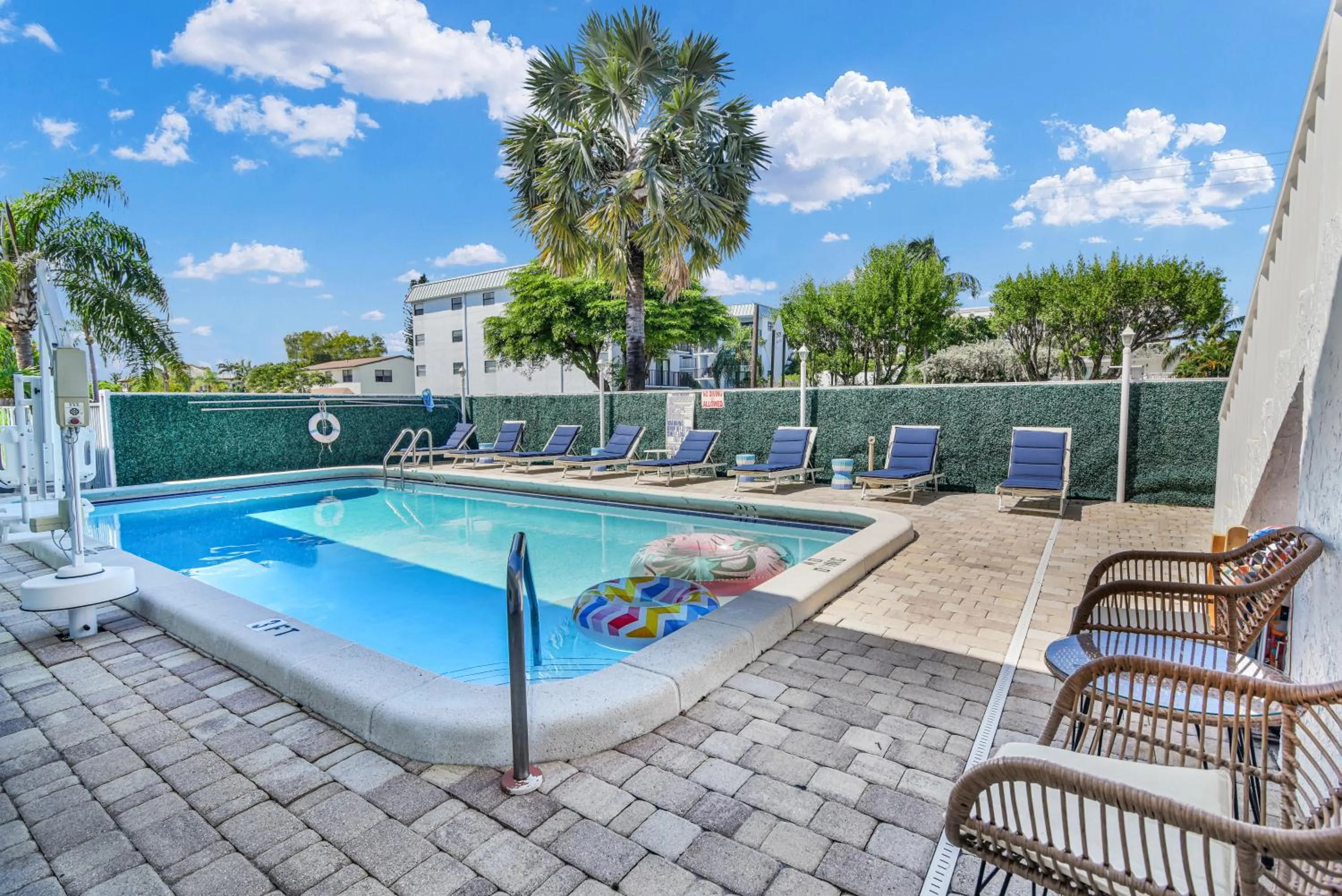 Pool view in The Shores Hotel