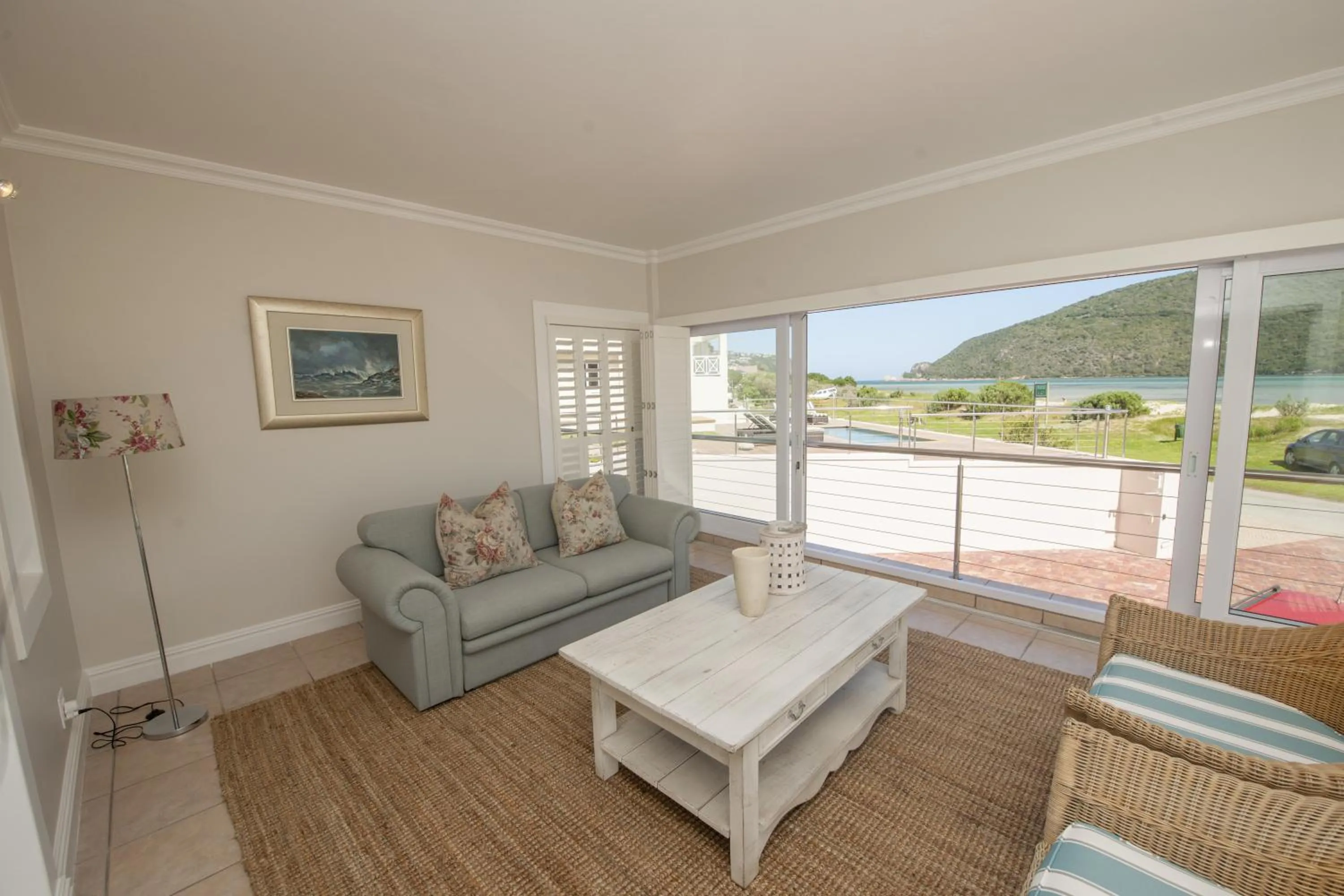 Seating area in Bollard Bay House