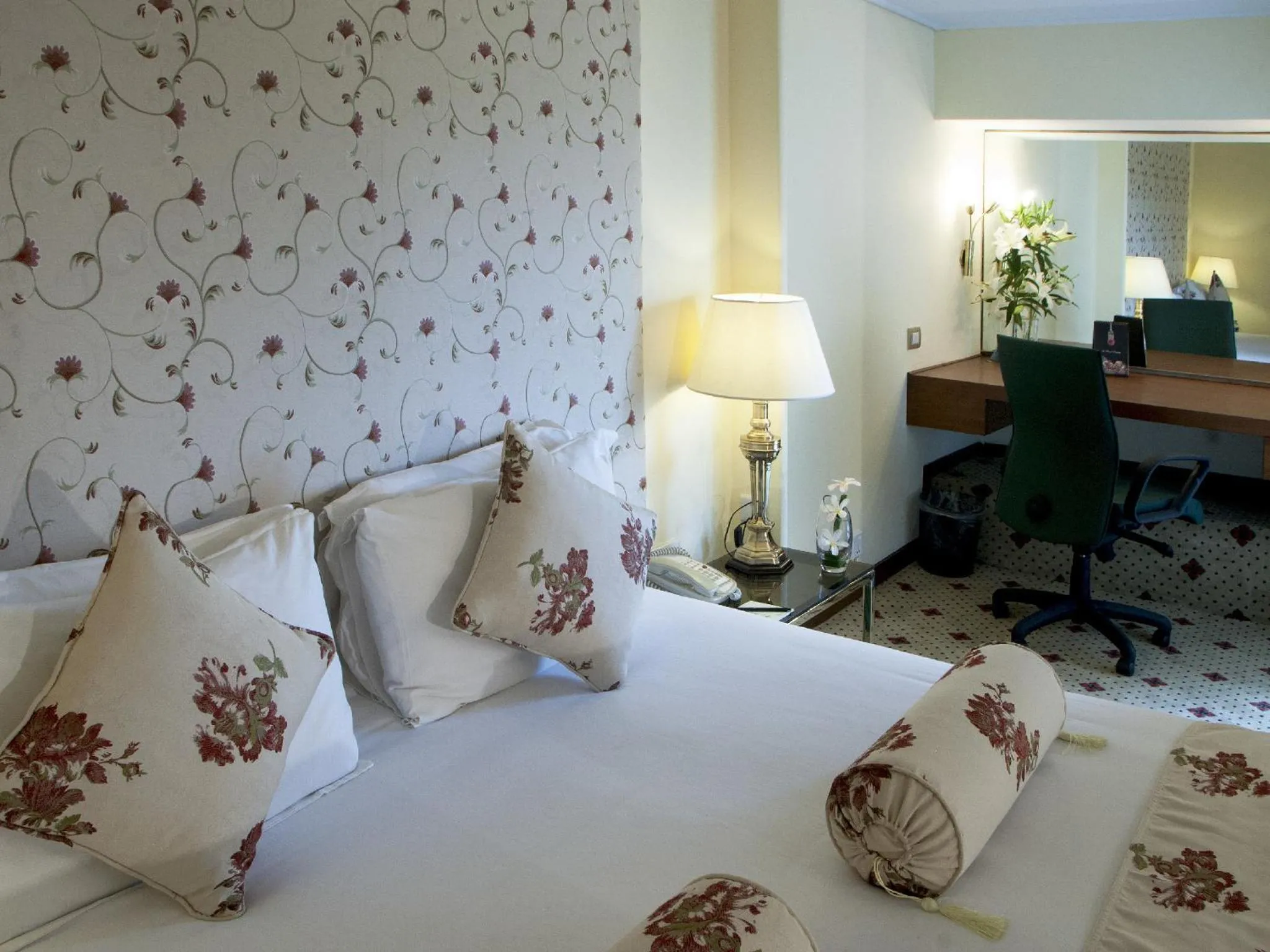 Decorative detail, Bed in Avari Lahore Hotel