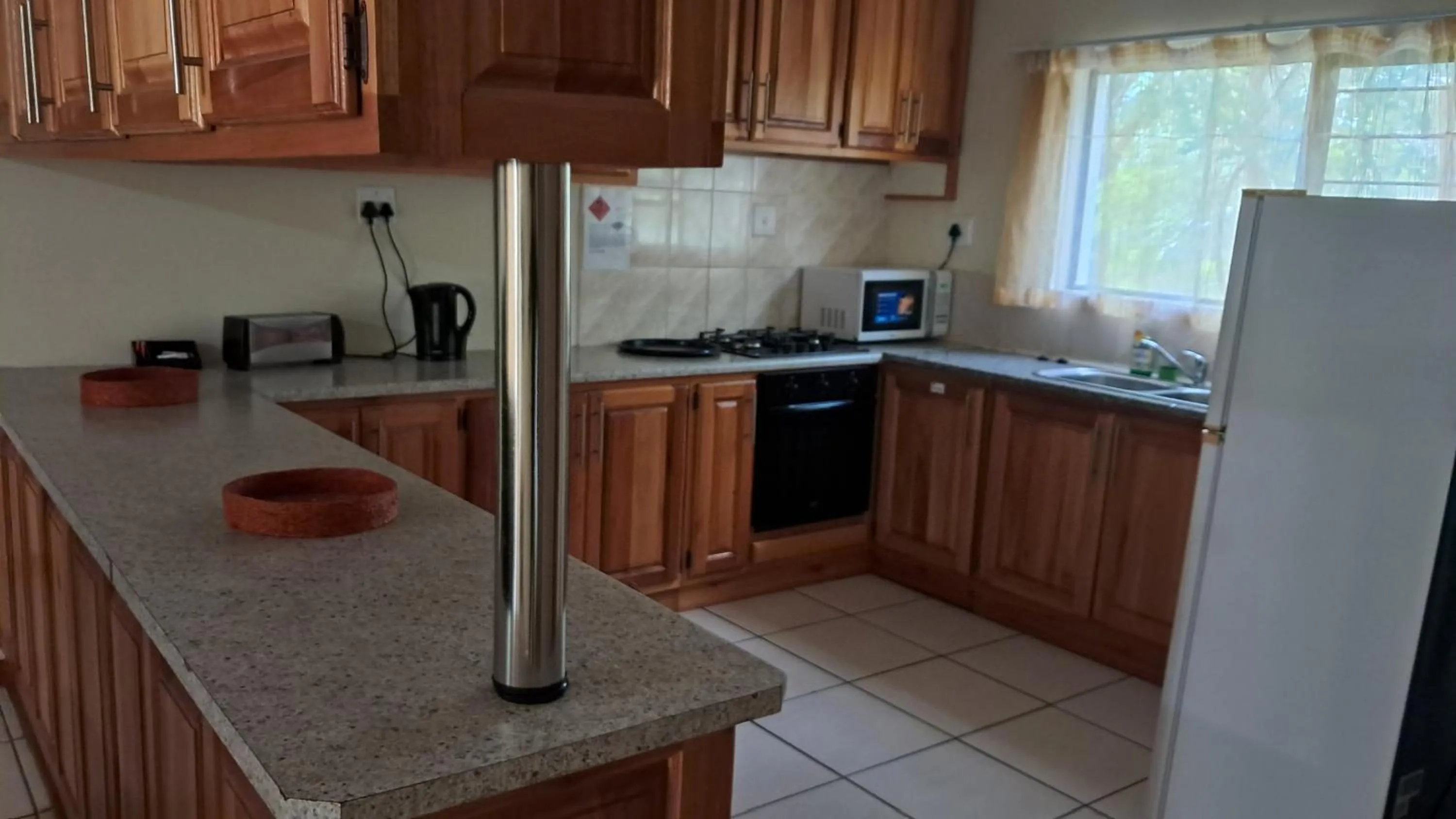 kitchen in Sand River Cottages