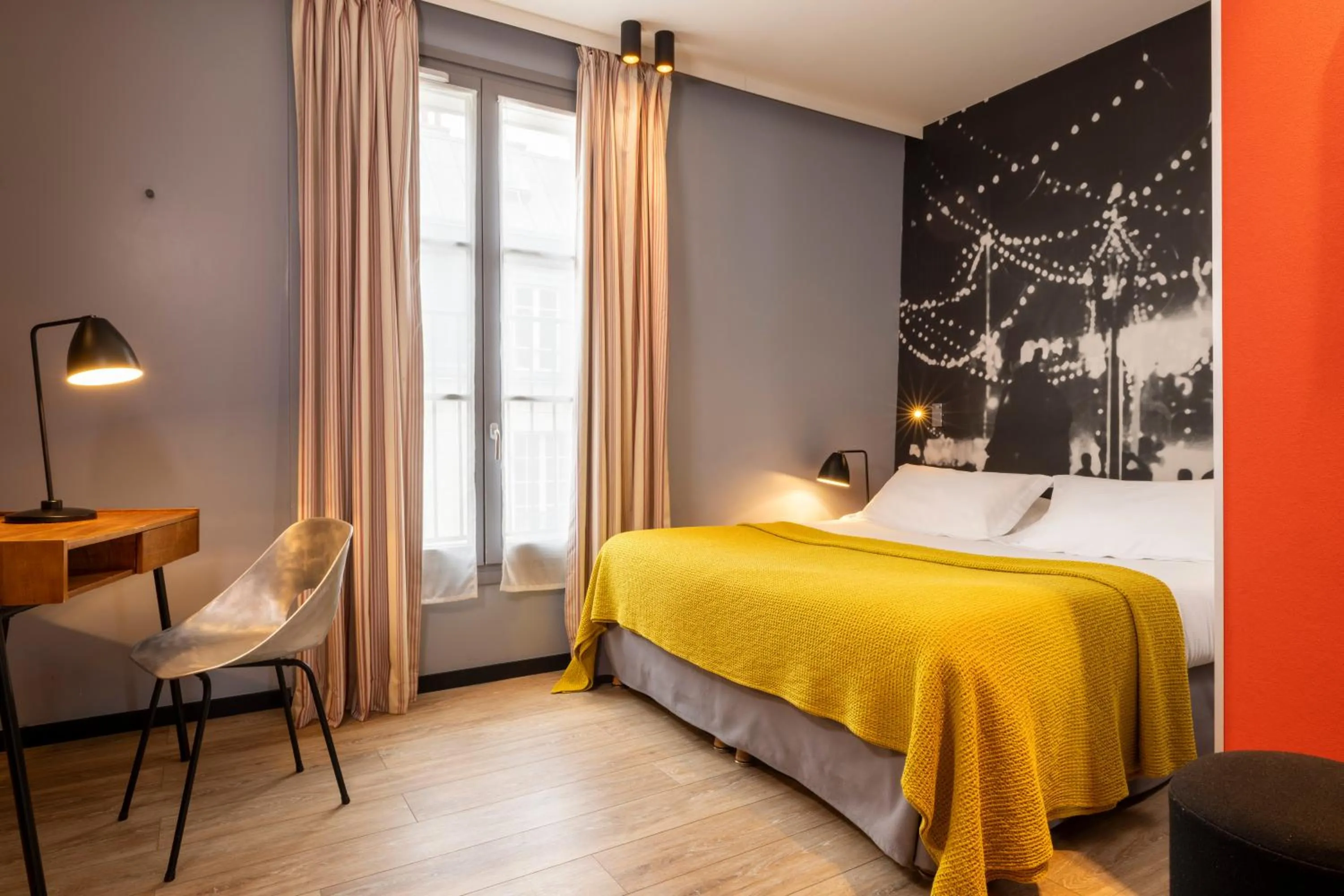 Bed in Hotel L’Antoine