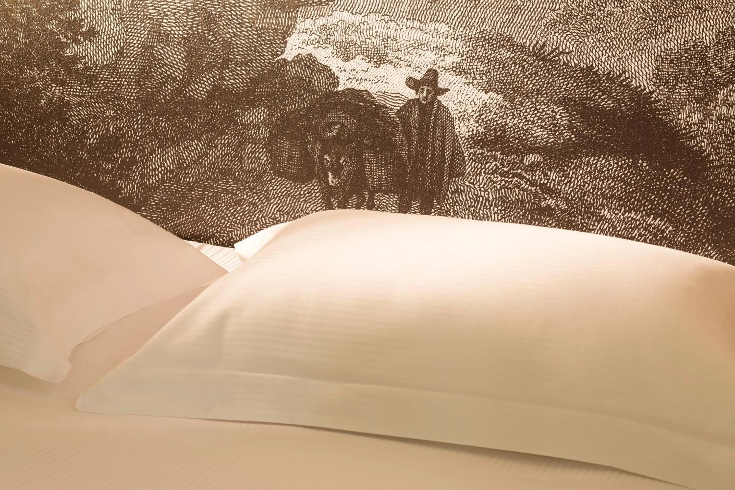 Decorative detail, Bed in Hotel L’Antoine