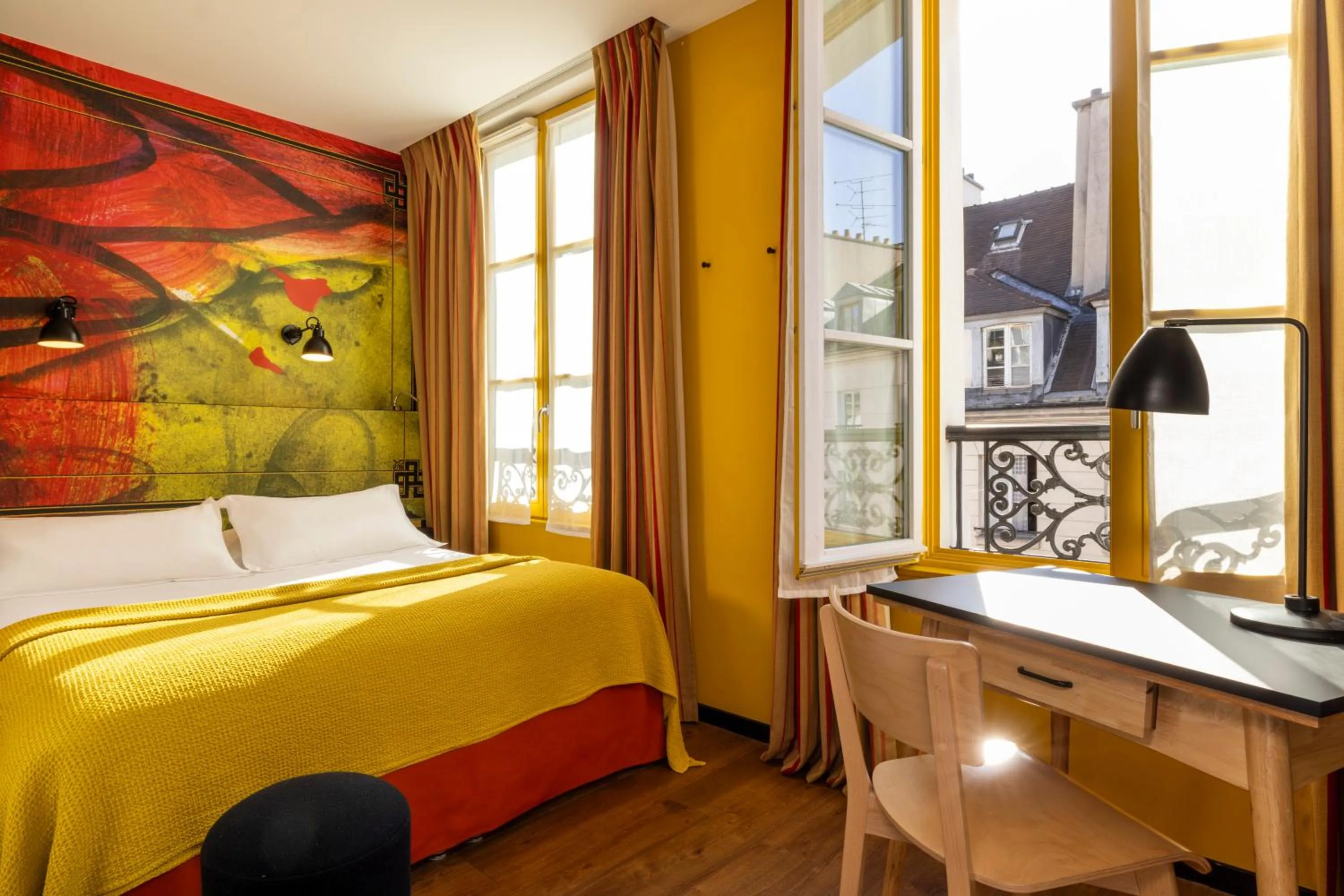 Bed in Hotel L’Antoine