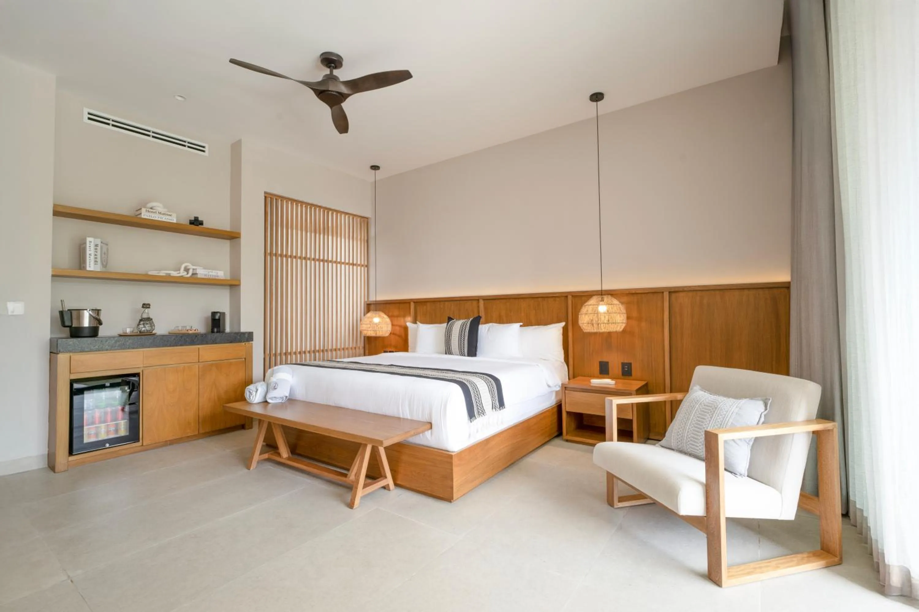 Bed in Amaranto Bacalar Hotel Boutique