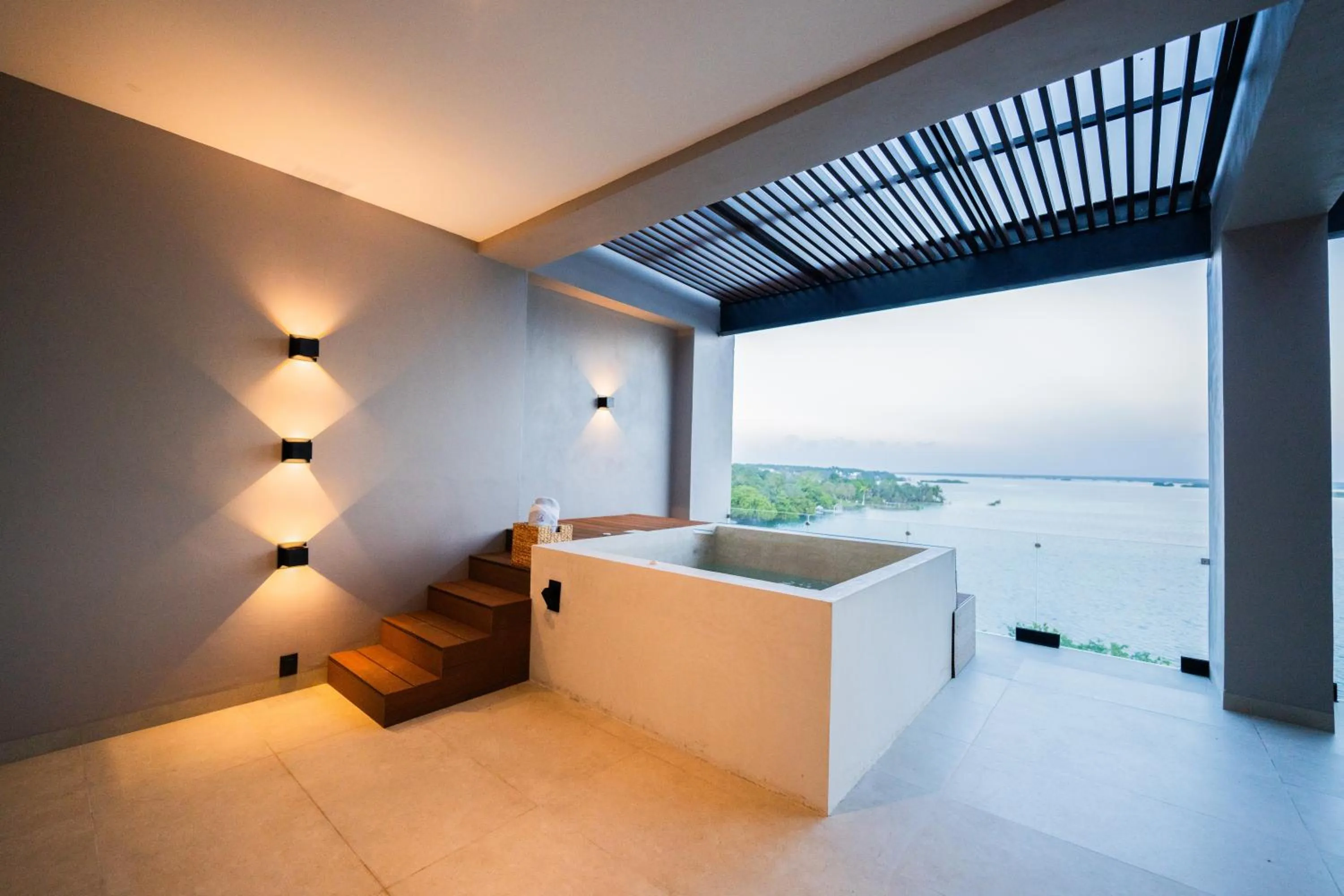 Balcony/Terrace in Amaranto Bacalar Hotel Boutique