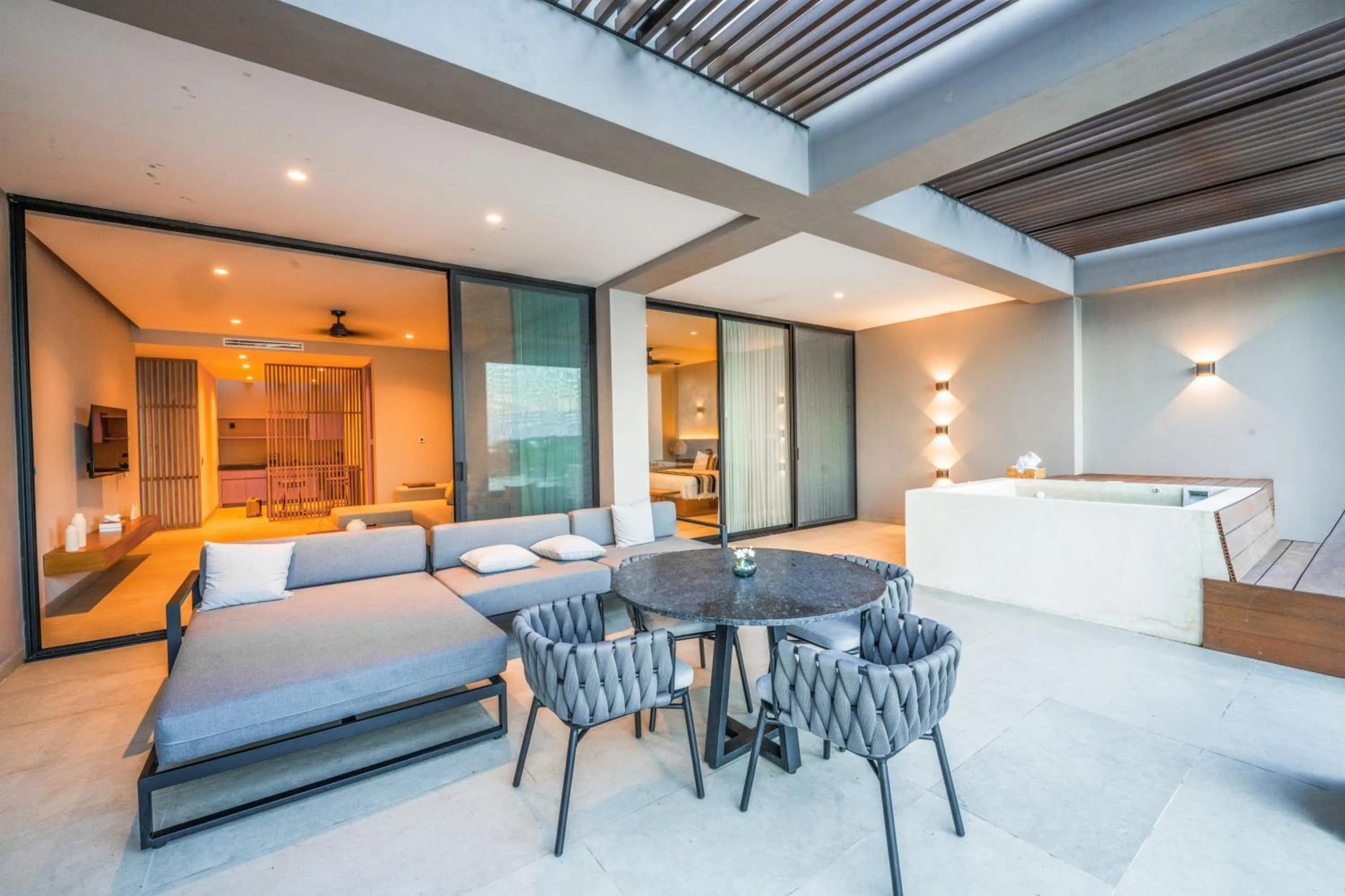 Hot Tub, Bed in Amaranto Bacalar Hotel Boutique