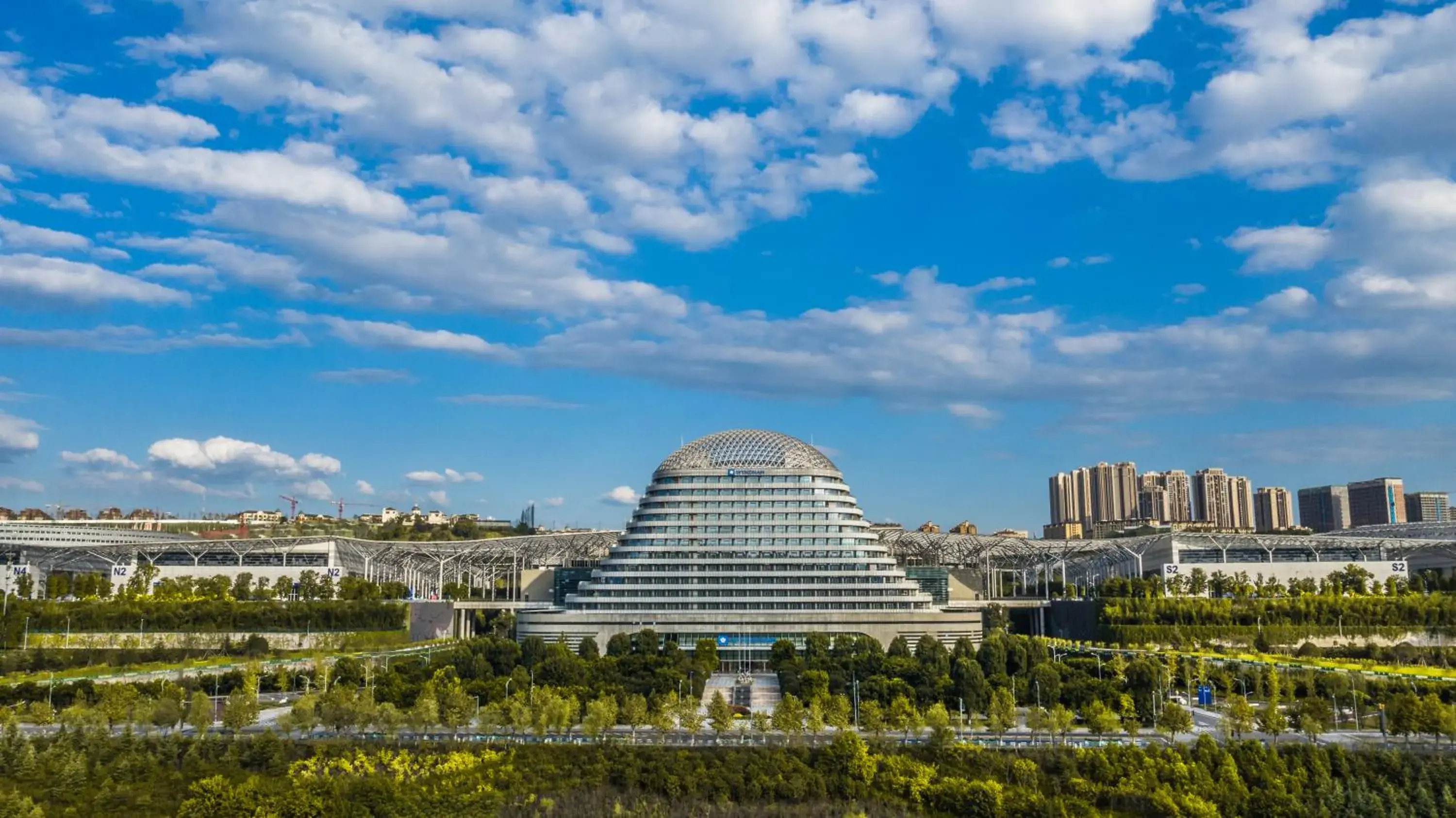 City view in Wyndham Chongqing Yuelai City view in Wyndham Chongqing Yuelai