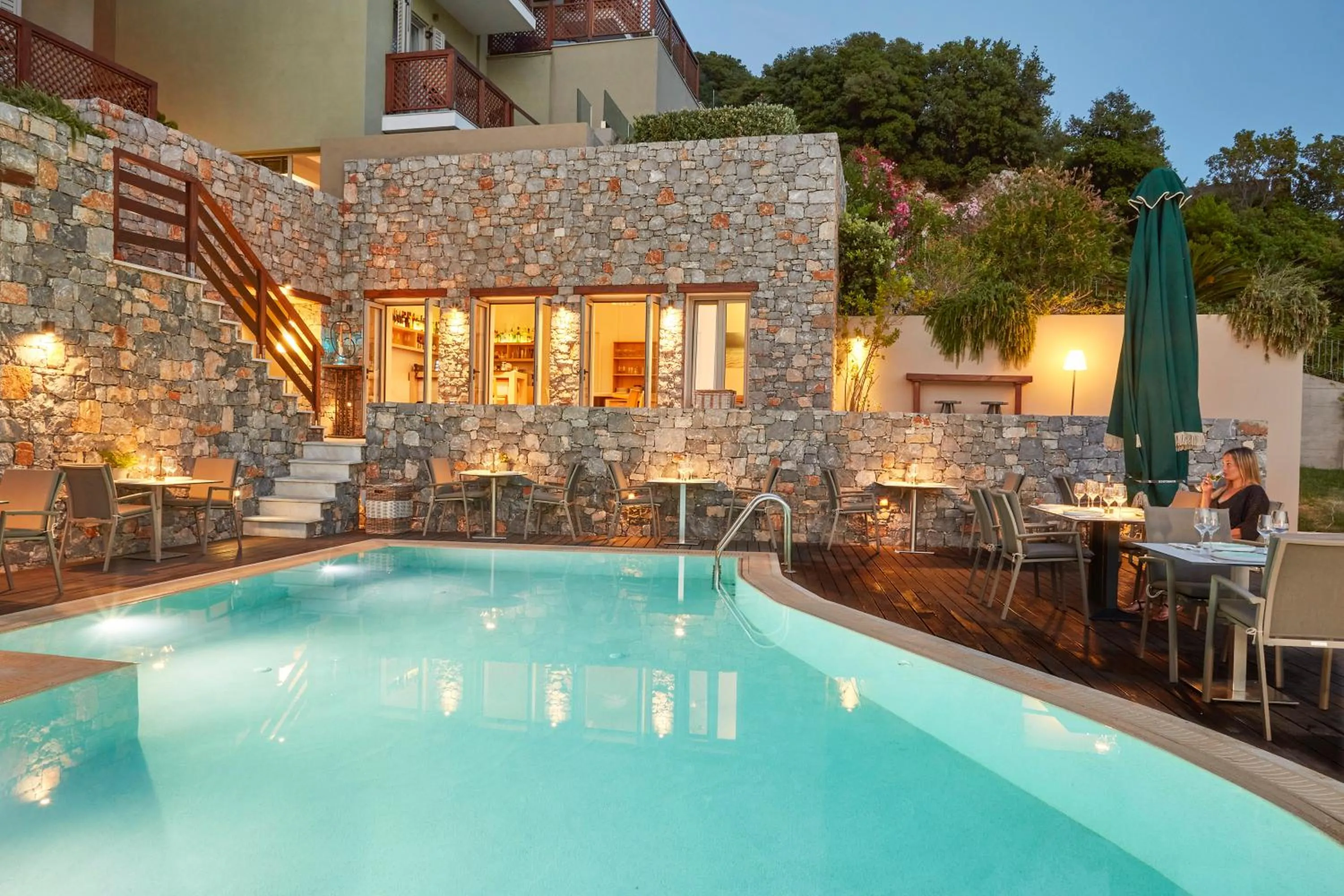 Swimming pool in Mystery Skiathos Luxury Residence
