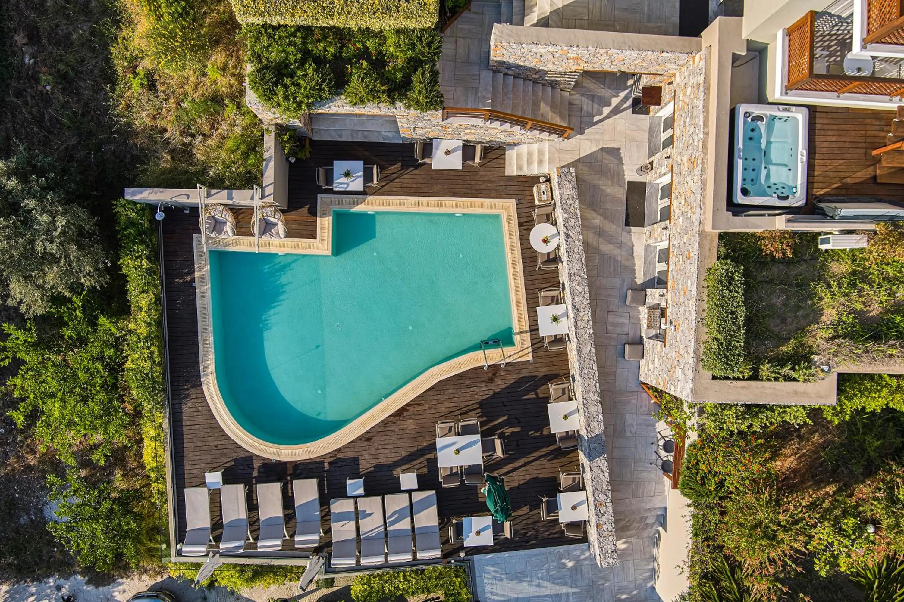 Swimming pool in Mystery Skiathos Luxury Residence