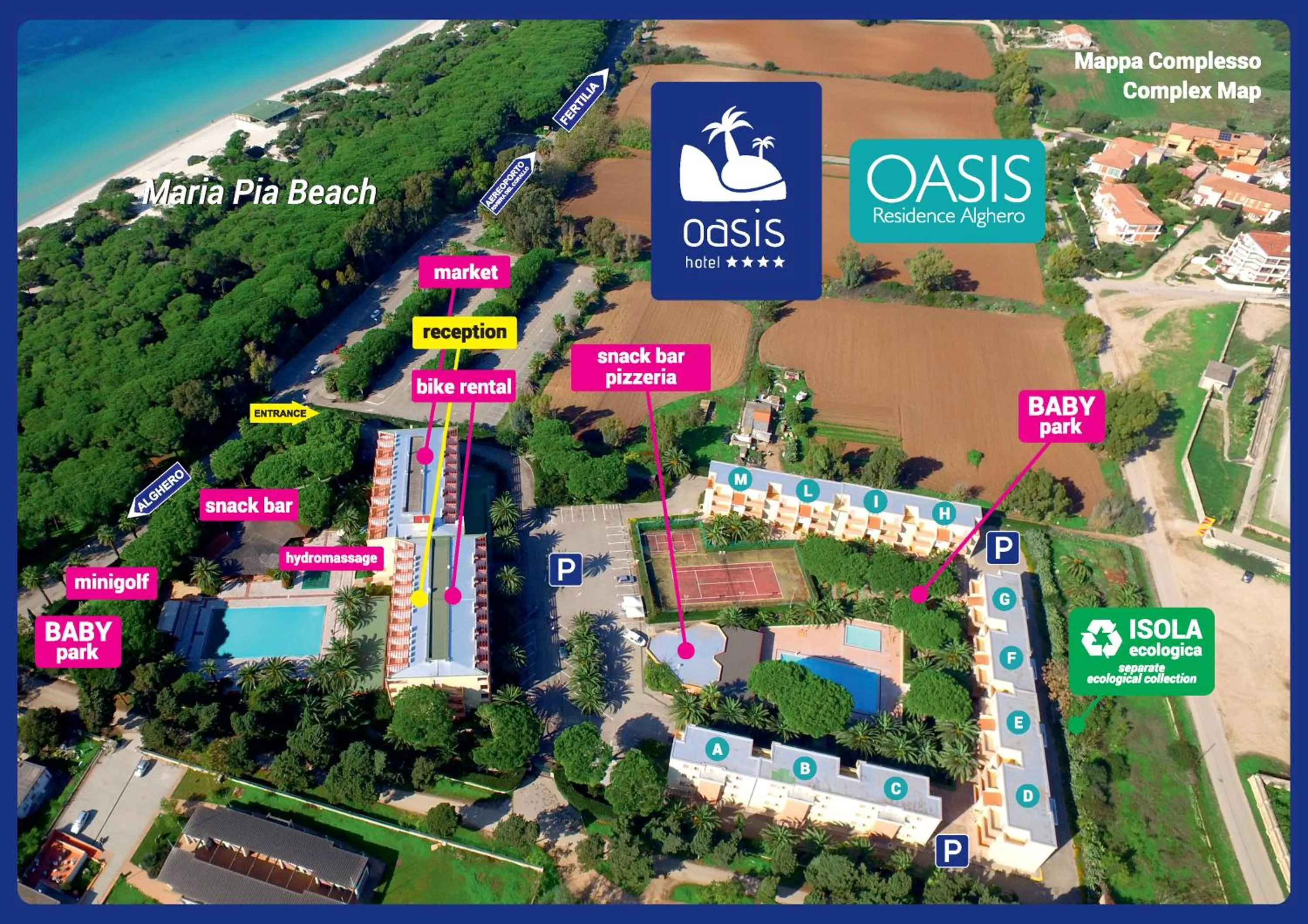 Text overlay in Residence Oasis