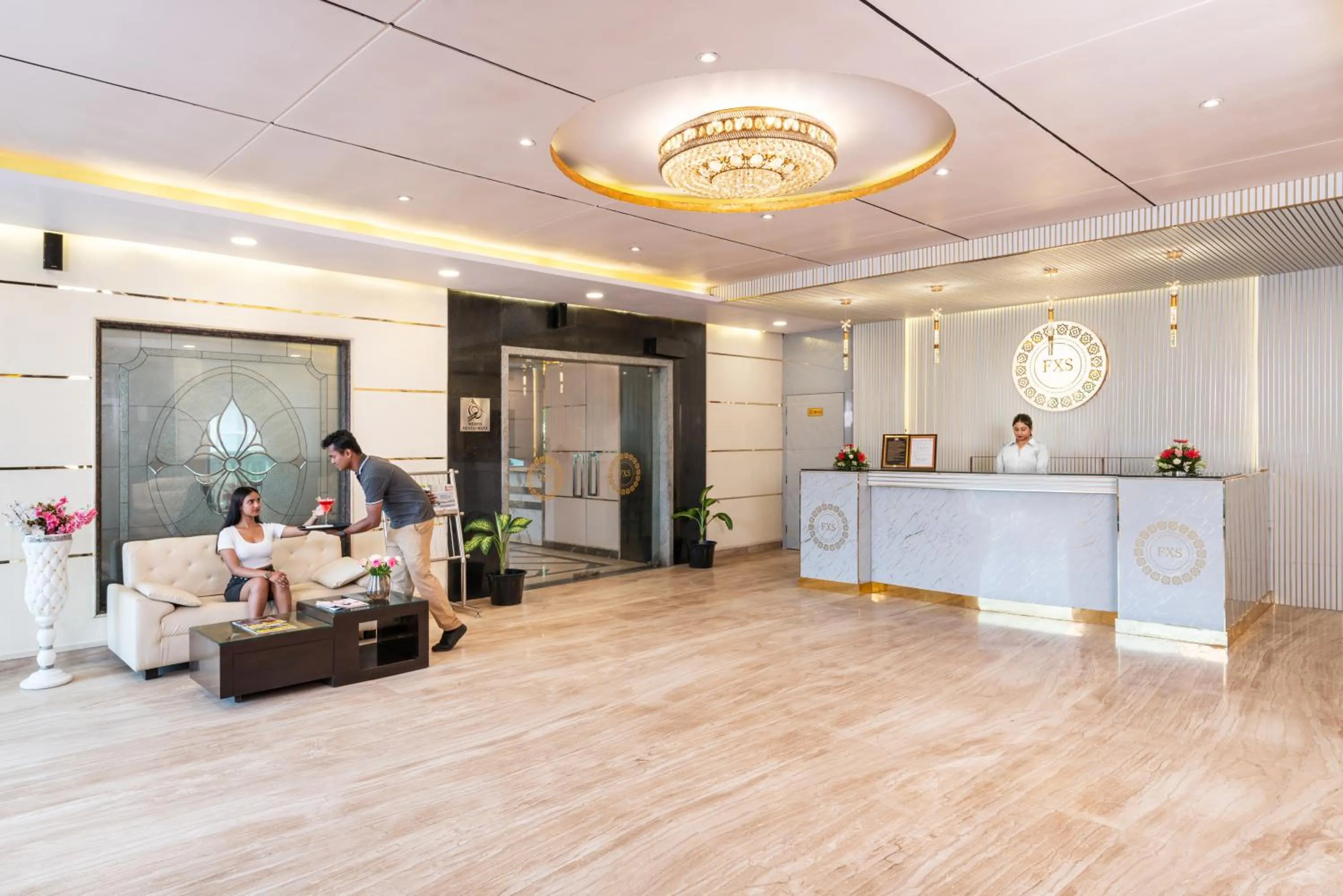 Lobby or reception in Foxoso Taj View Hotel