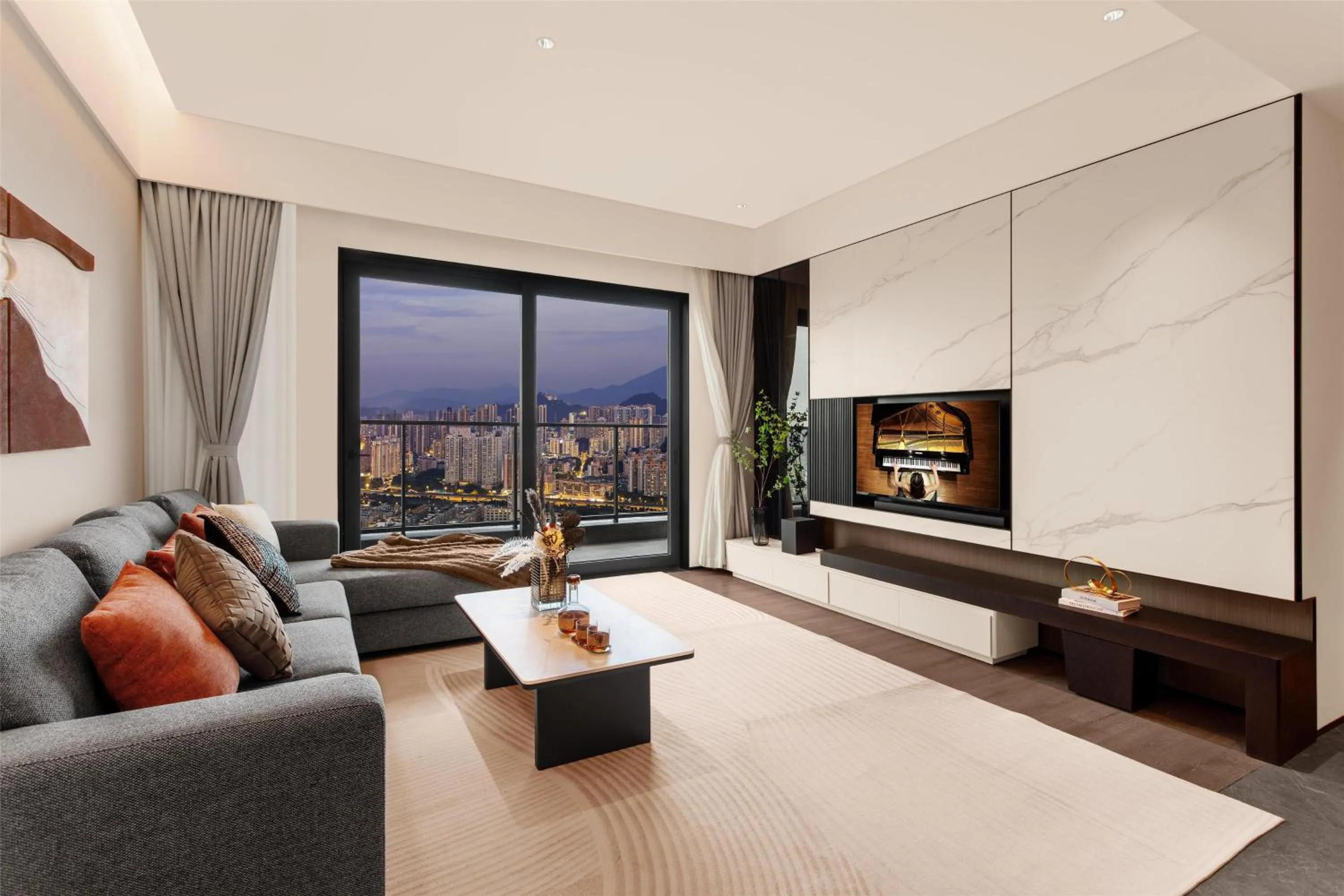 Bedroom in Ascott Fengyishan Shenzhen