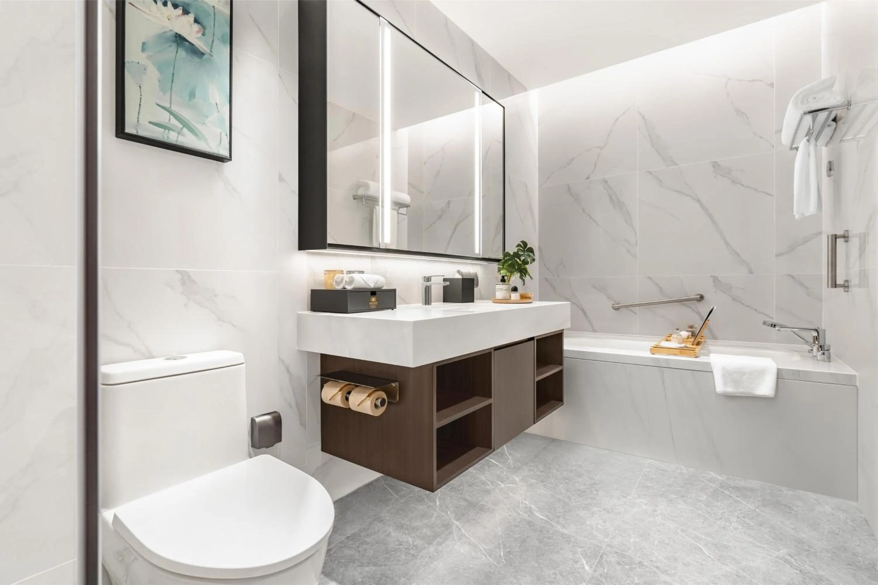 Bathroom in Ascott Fengyishan Shenzhen