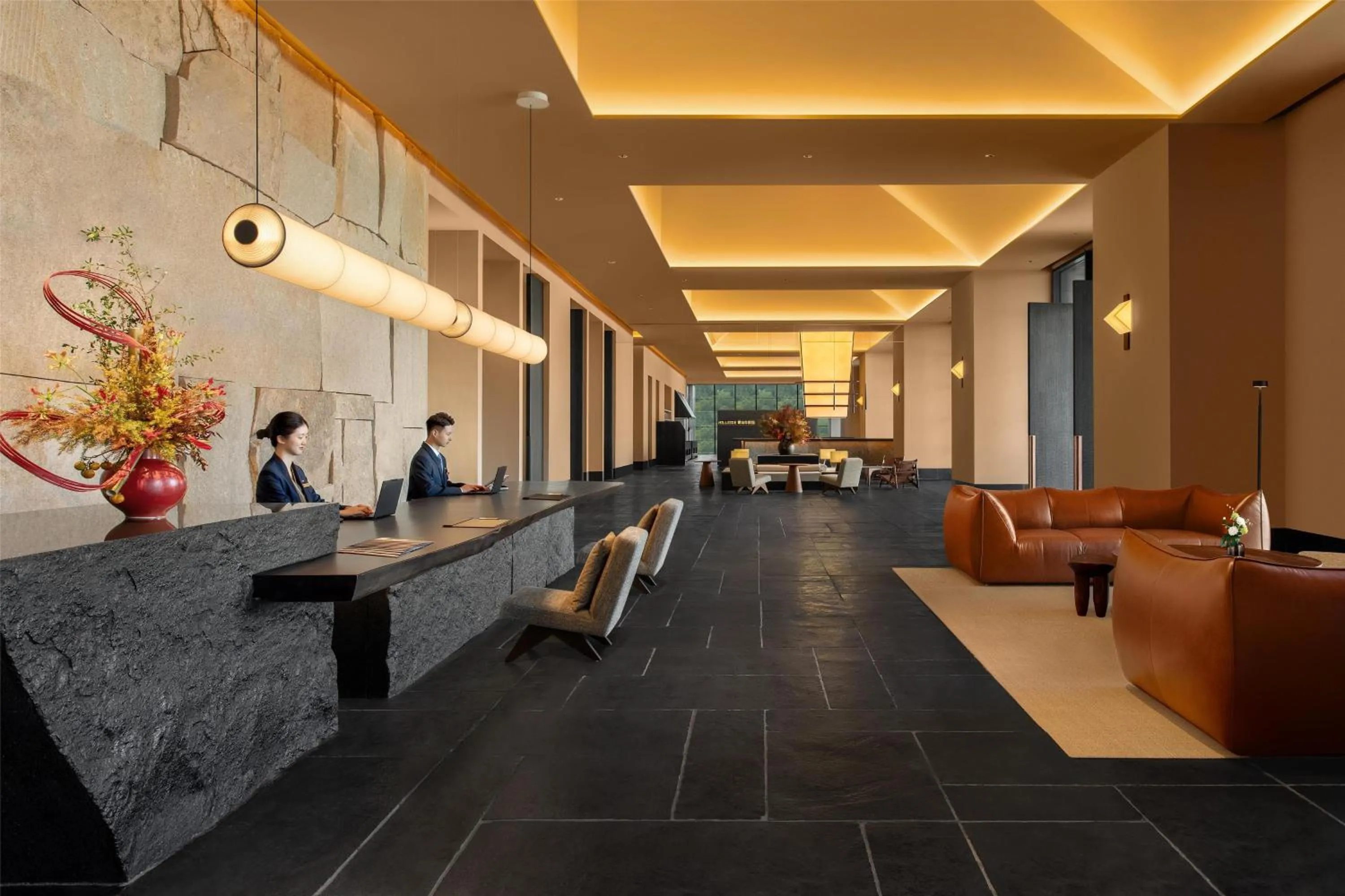 Lobby or reception in Ascott Fengyishan Shenzhen