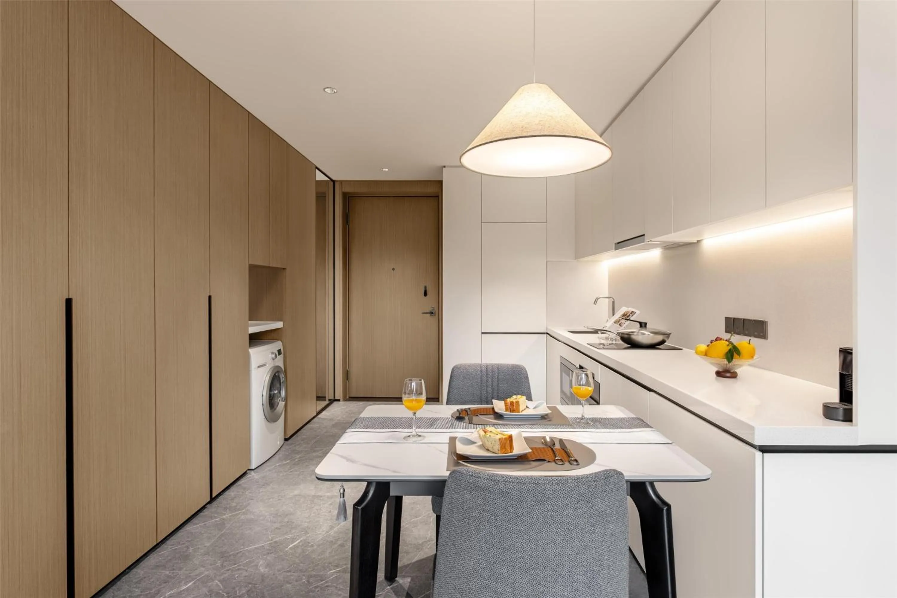 Kitchen or kitchenette in Ascott Fengyishan Shenzhen