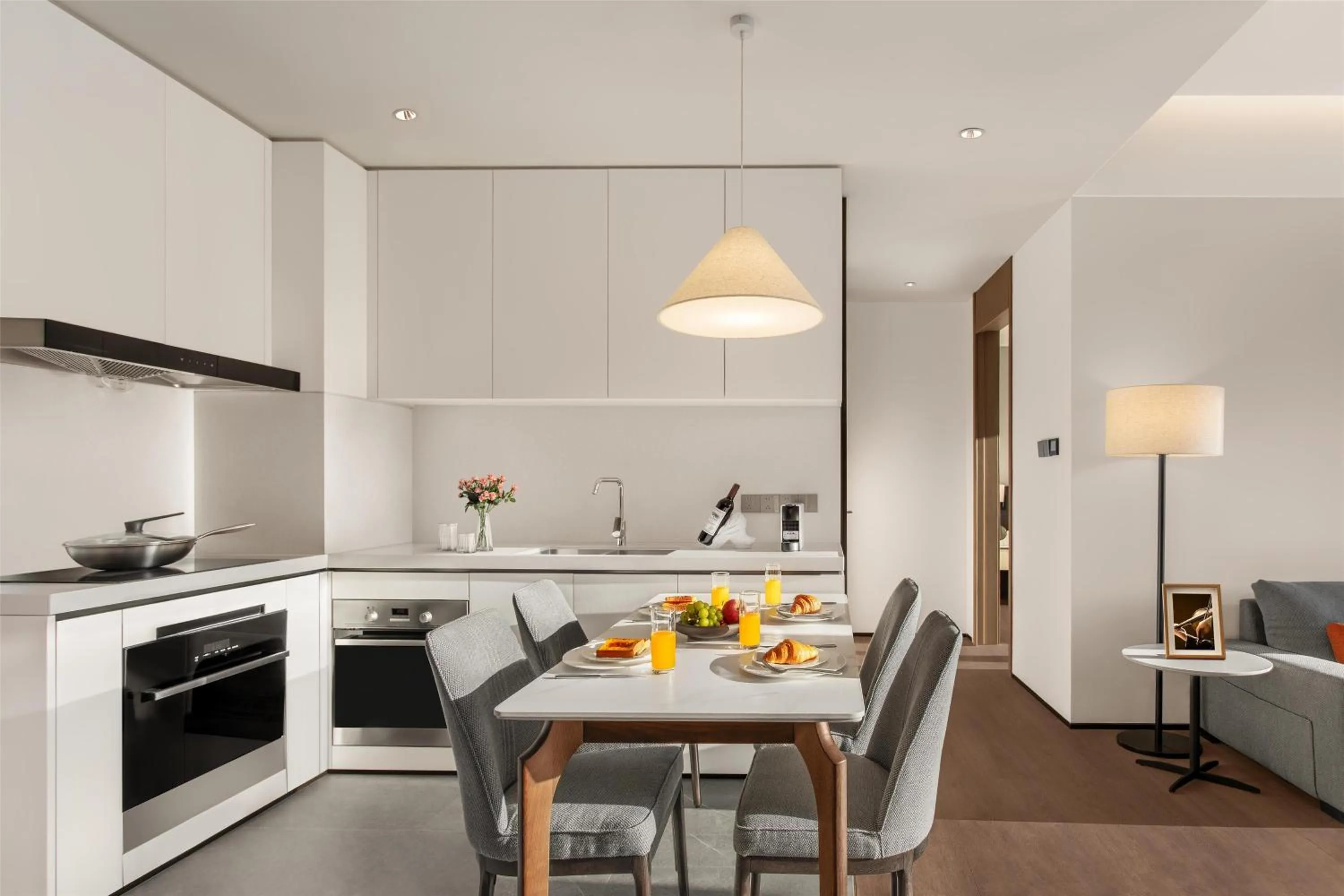 Kitchen or kitchenette in Ascott Fengyishan Shenzhen