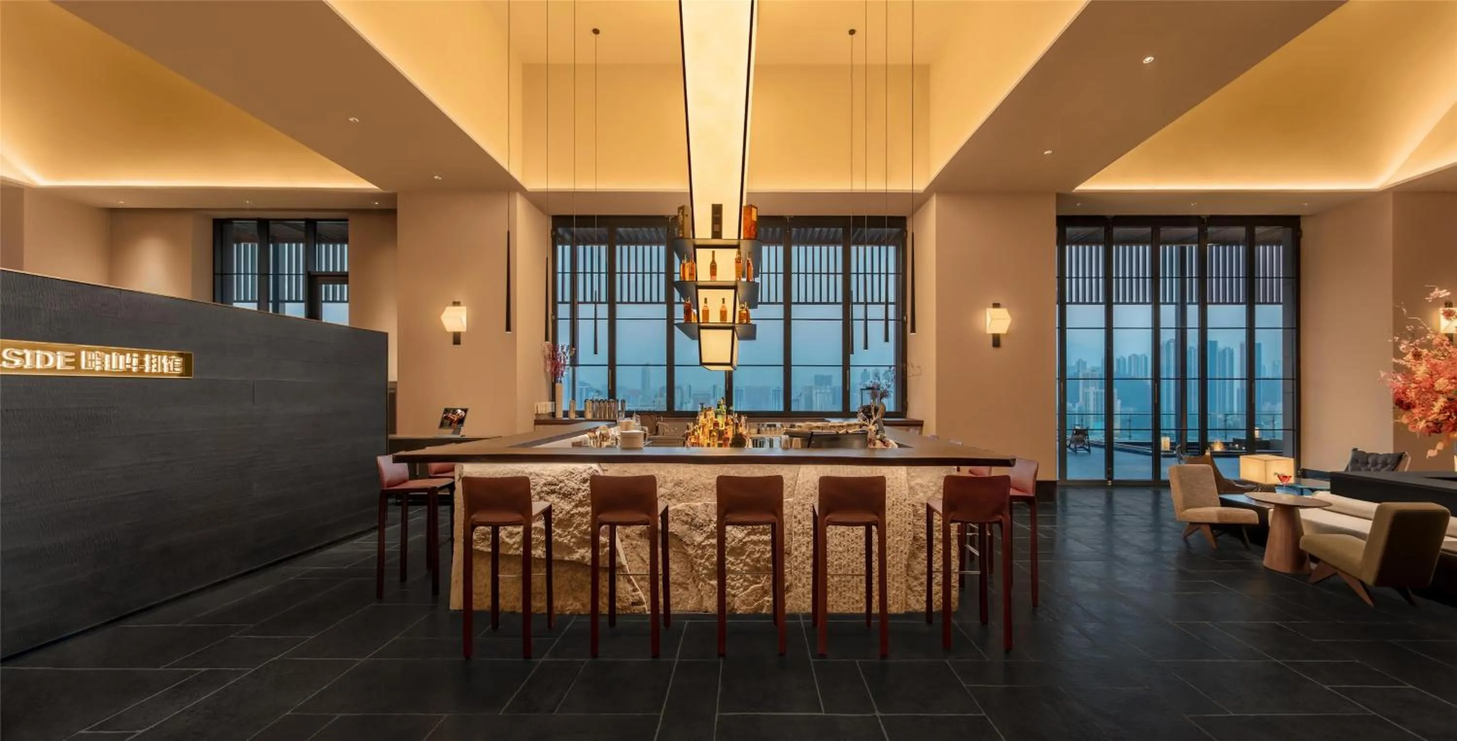 Lounge or bar in Ascott Fengyishan Shenzhen