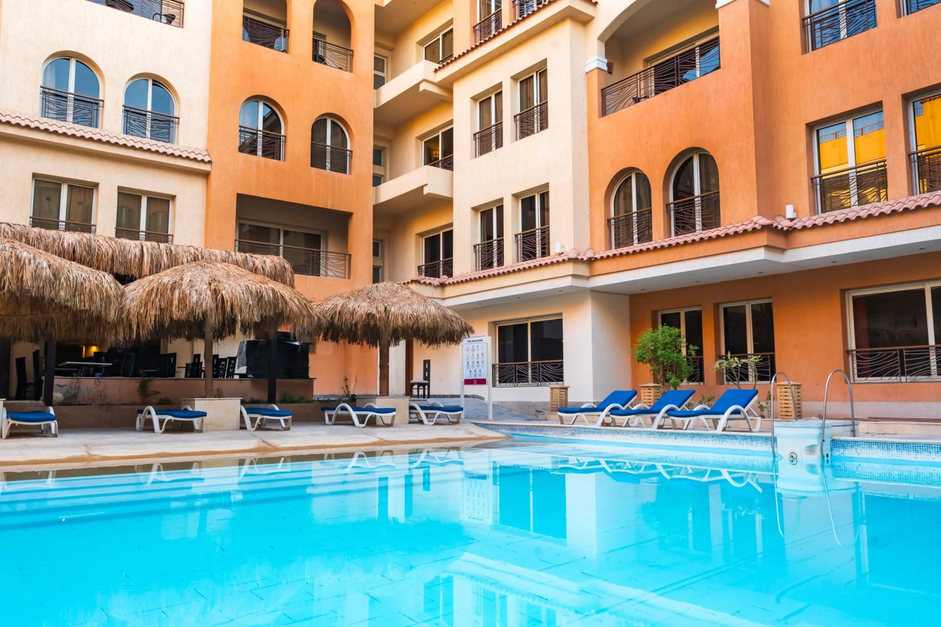 Pool view in La Rosa Boho Aqua park Hotel