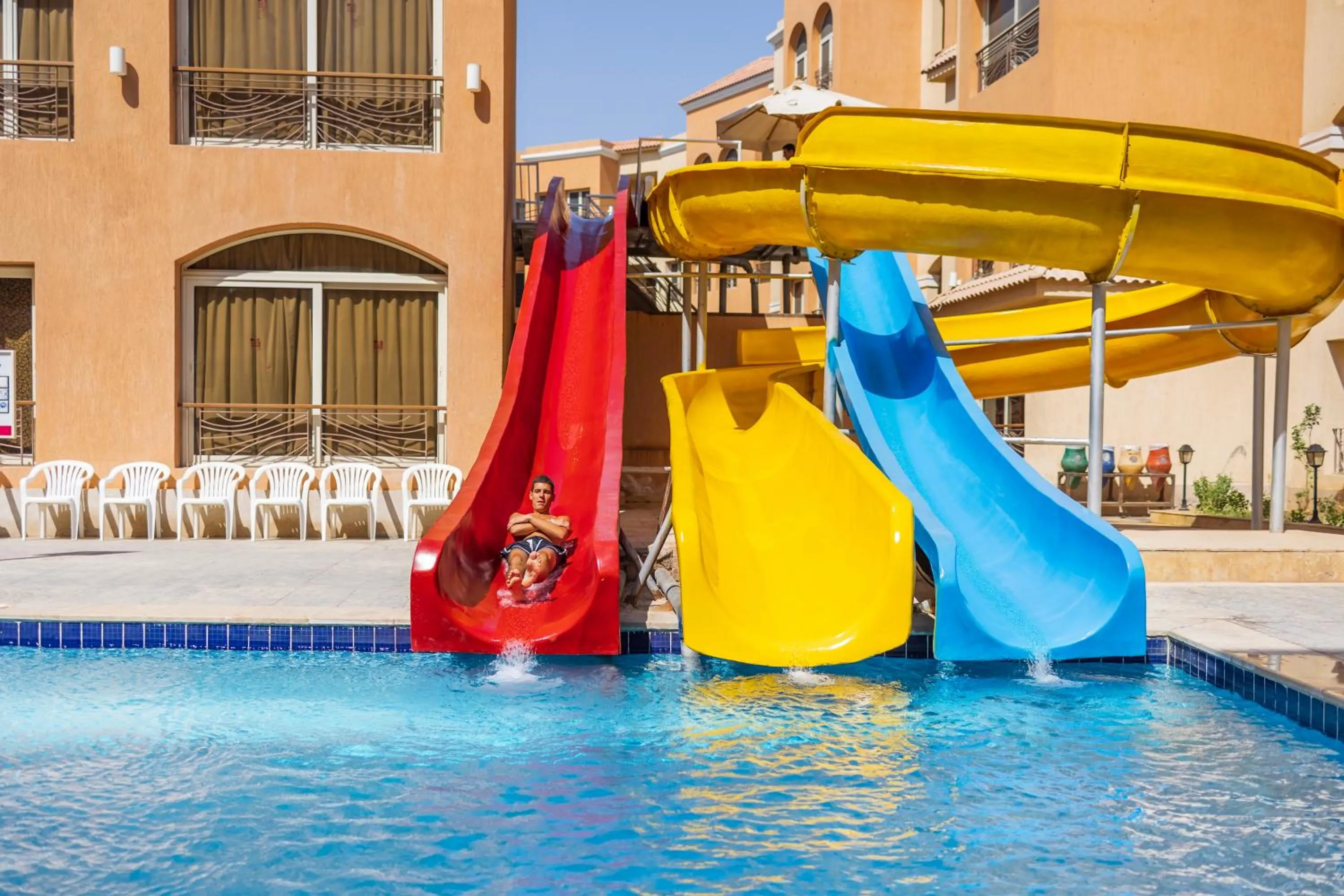 Aqua park in La Rosa Boho Aqua park Hotel