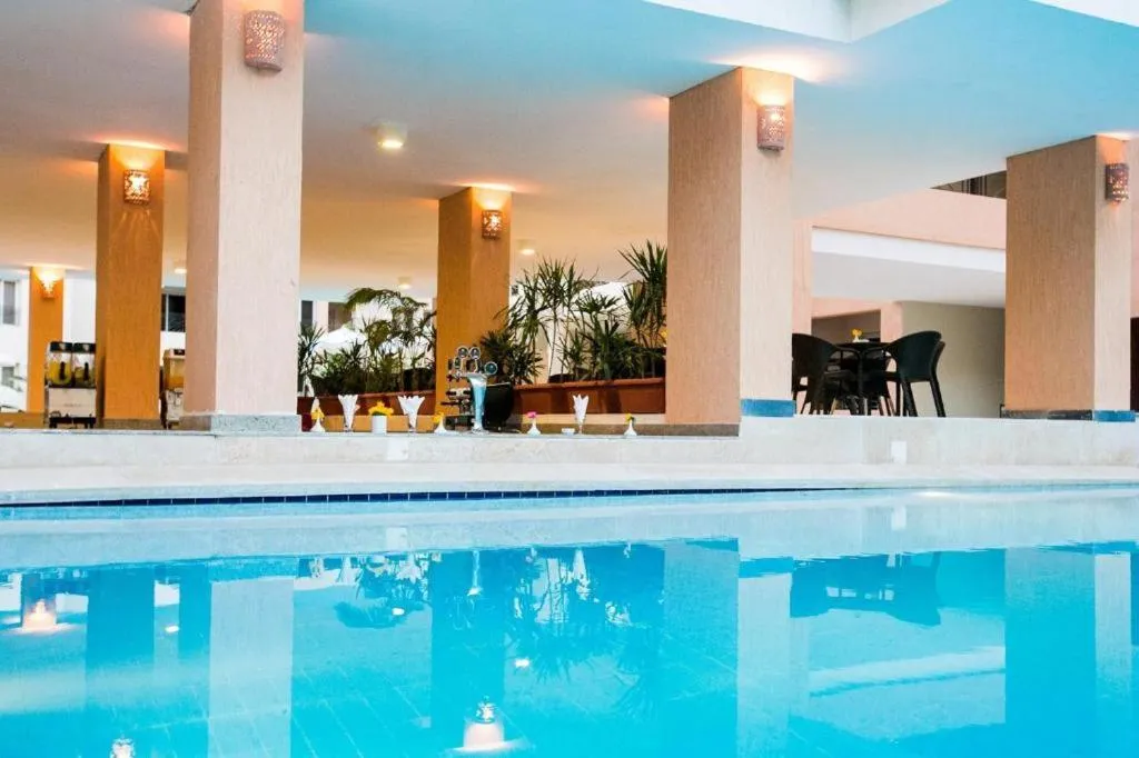 Swimming pool in La Rosa Boho Aqua park Hotel