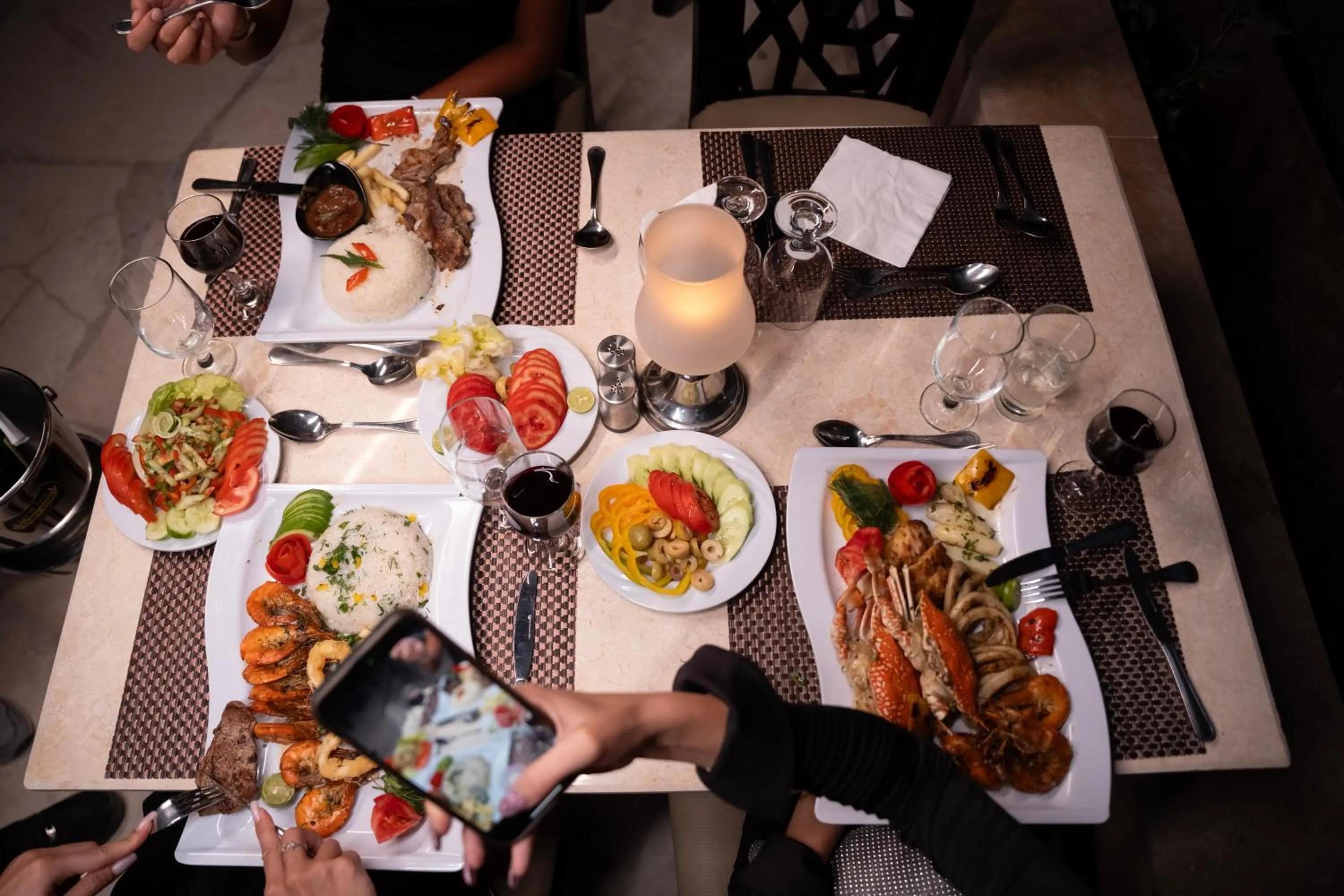 Dinner in La Rosa Boho Aqua park Hotel