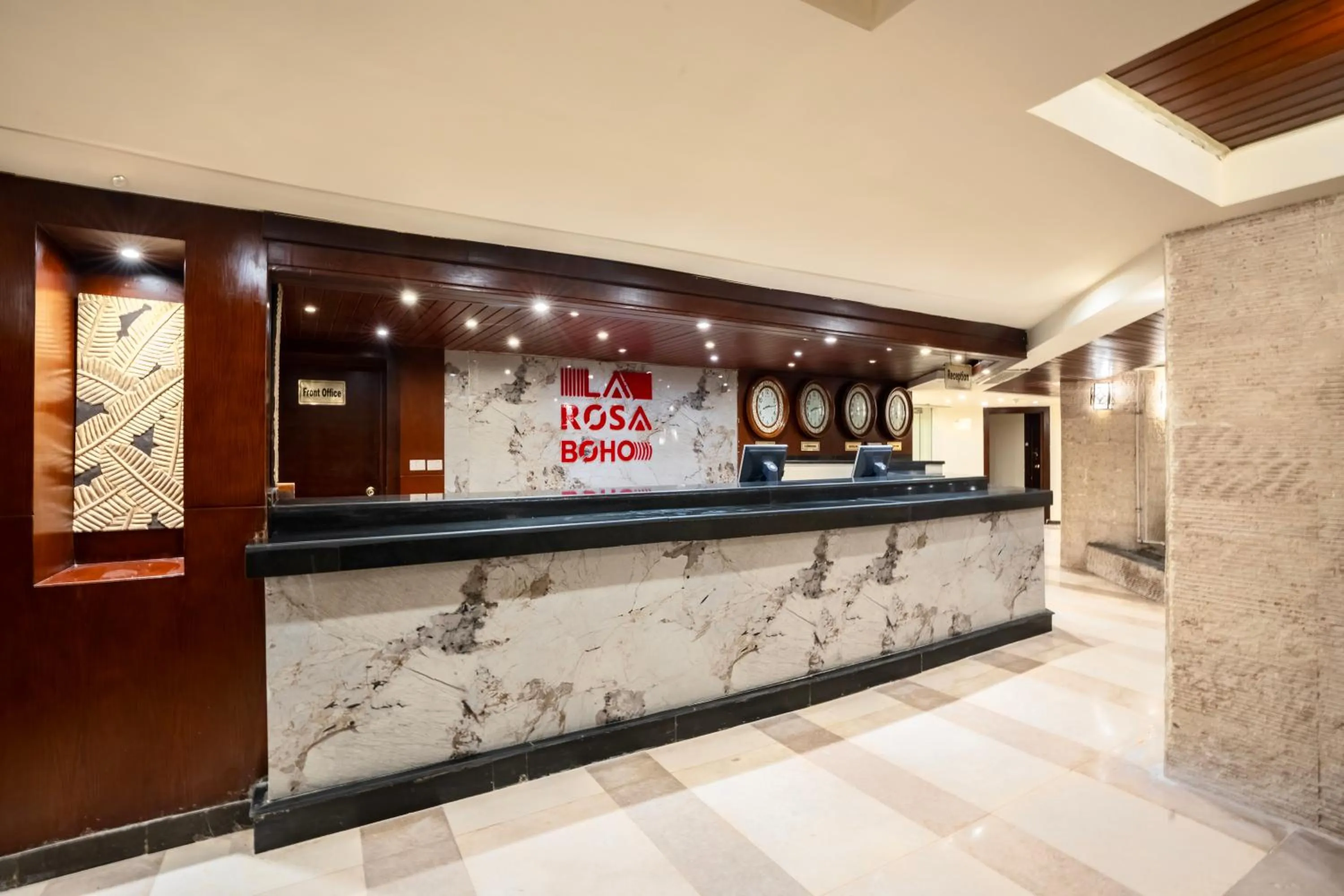 Lobby or reception in La Rosa Boho Aqua park Hotel