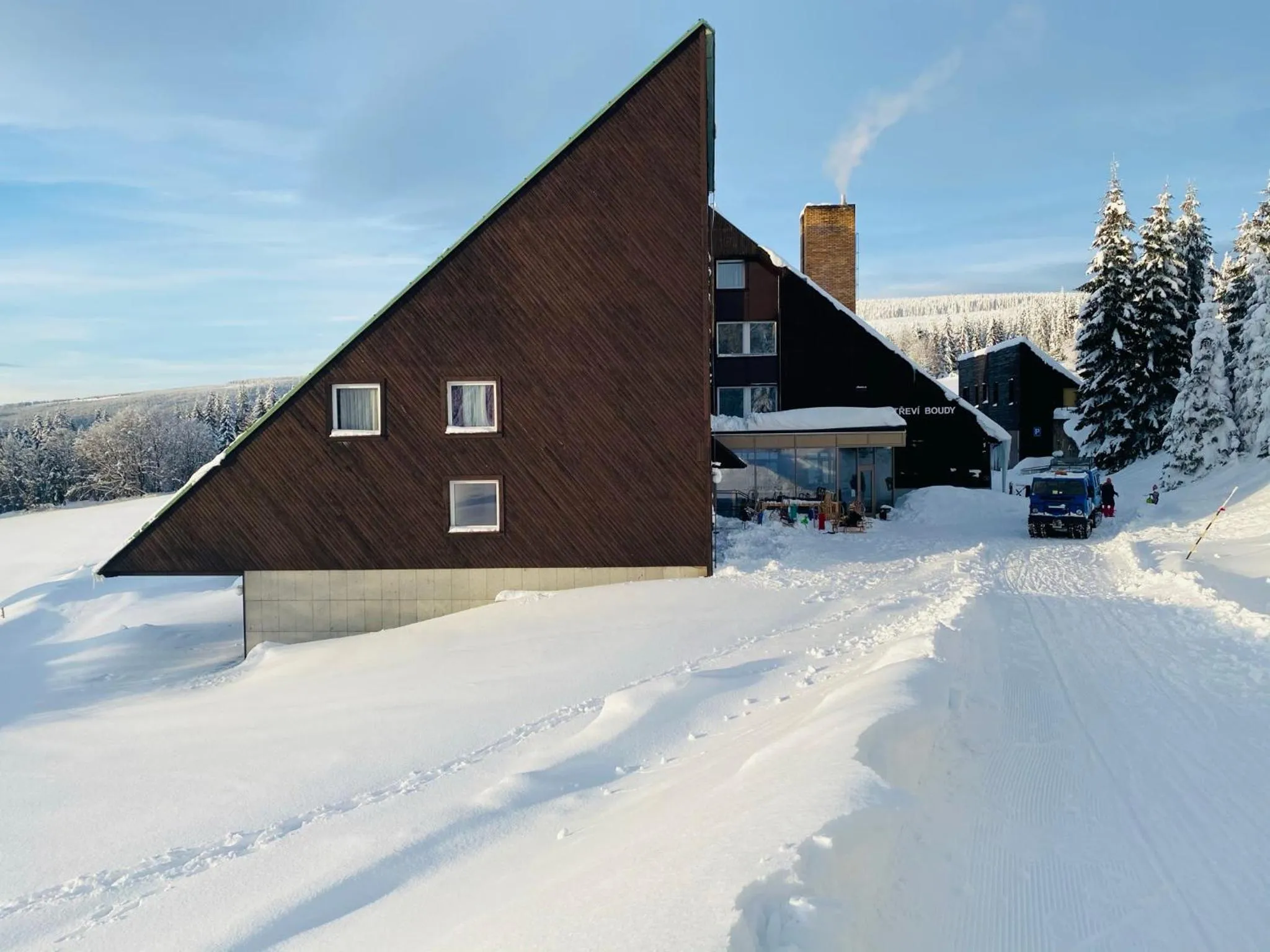 Winter in Hotel Tetřeví Boudy