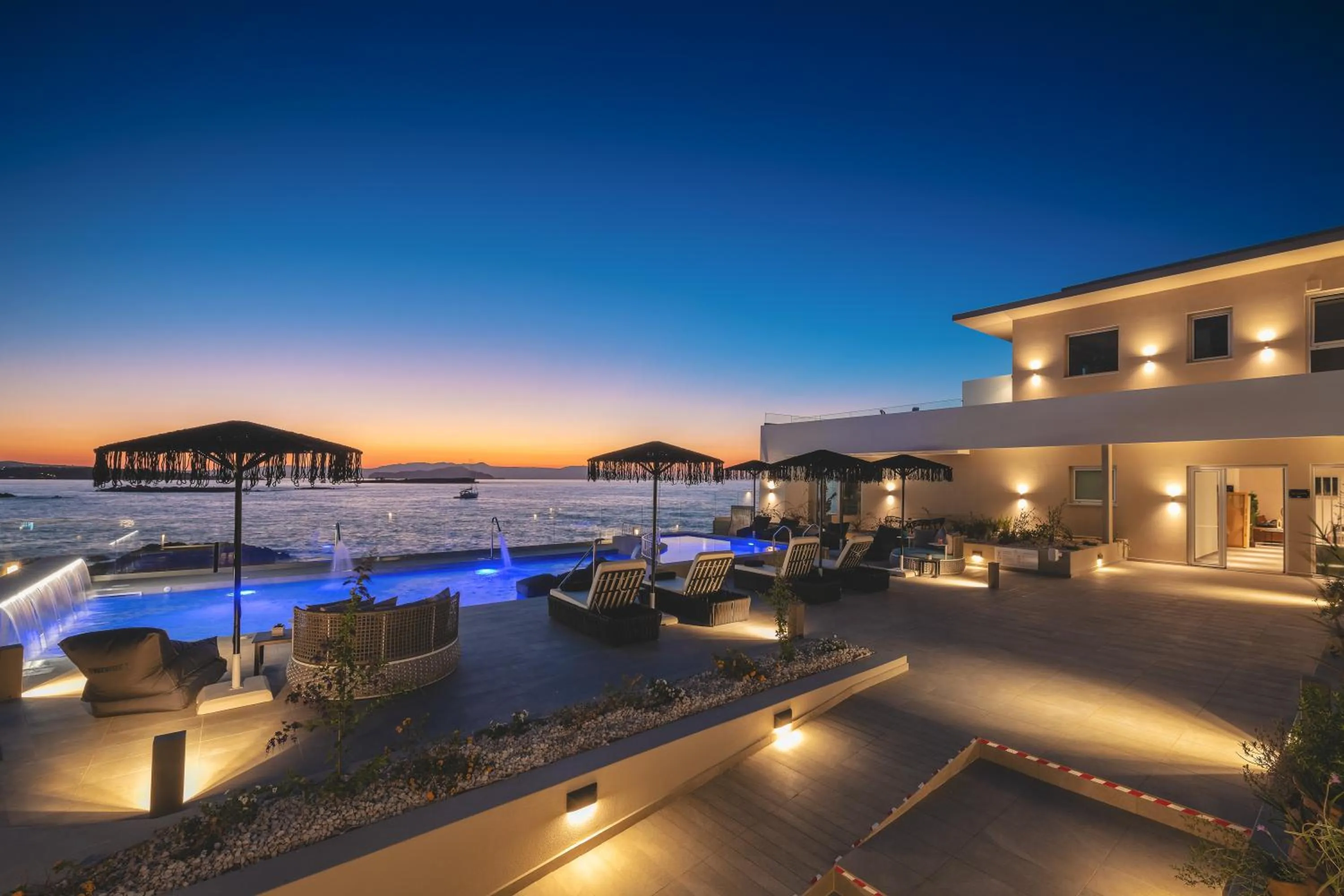 Pool view in Elia Sea Suites