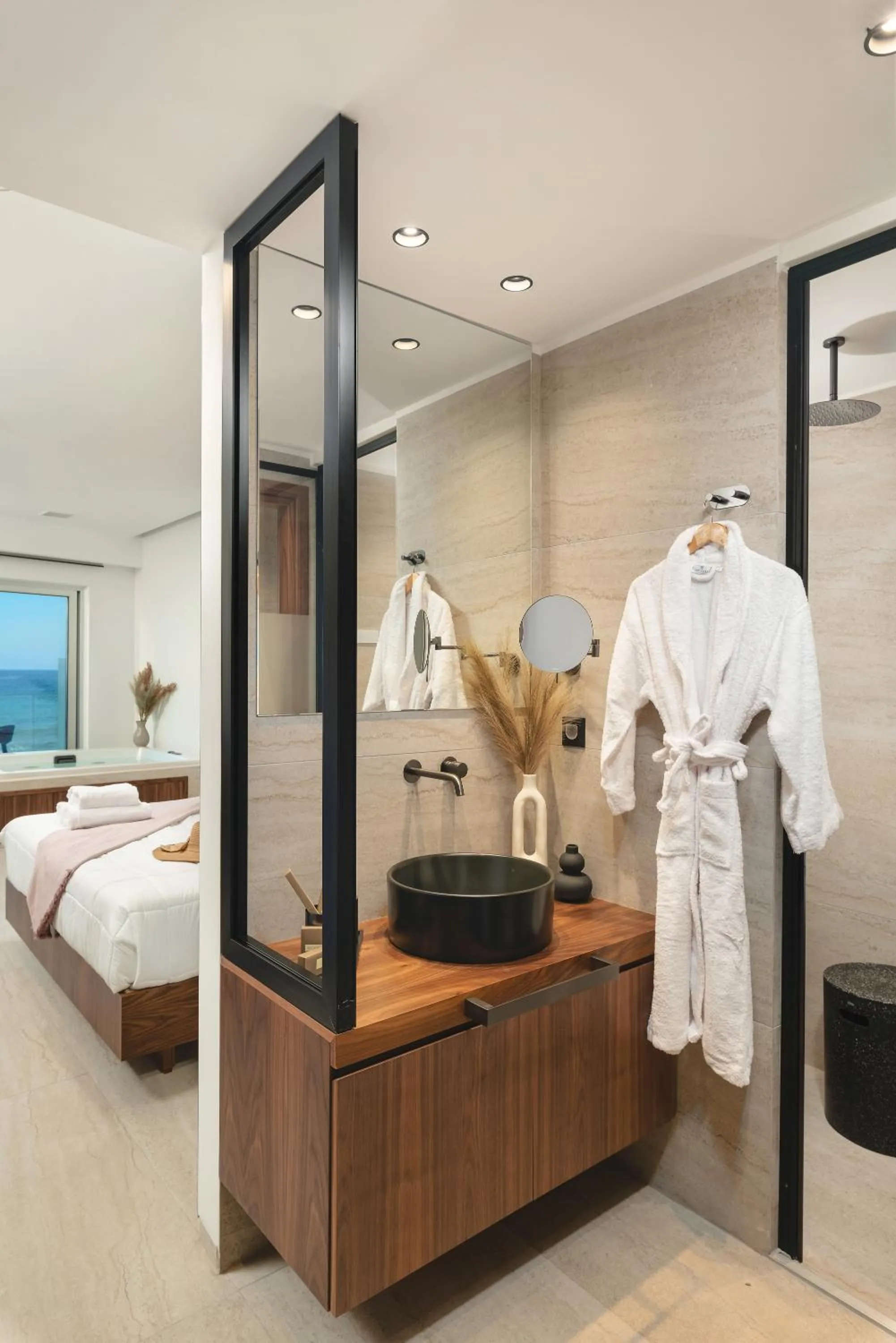 Shower, Bed in Elia Sea Suites