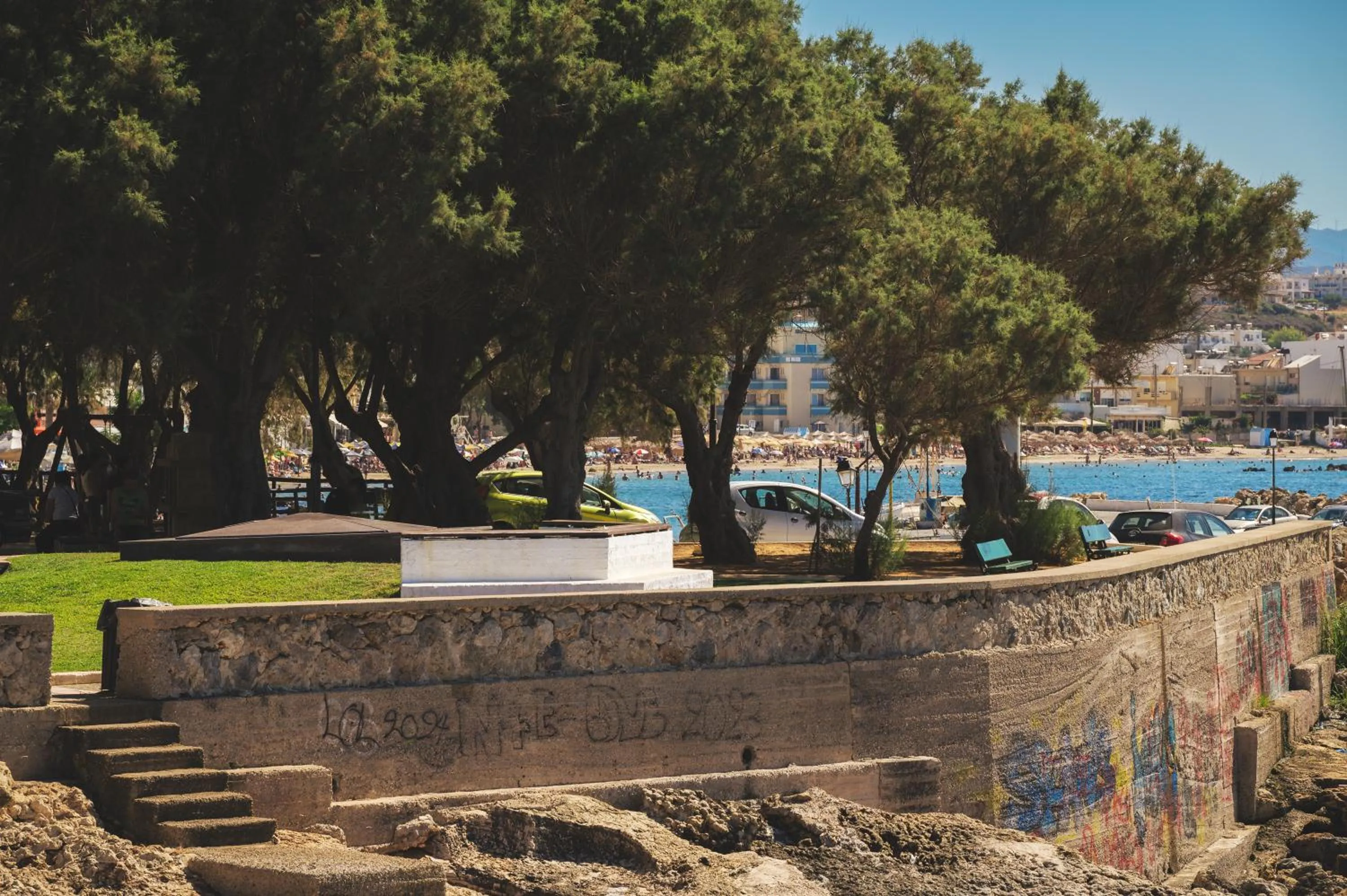 Beach in Elia Sea Suites