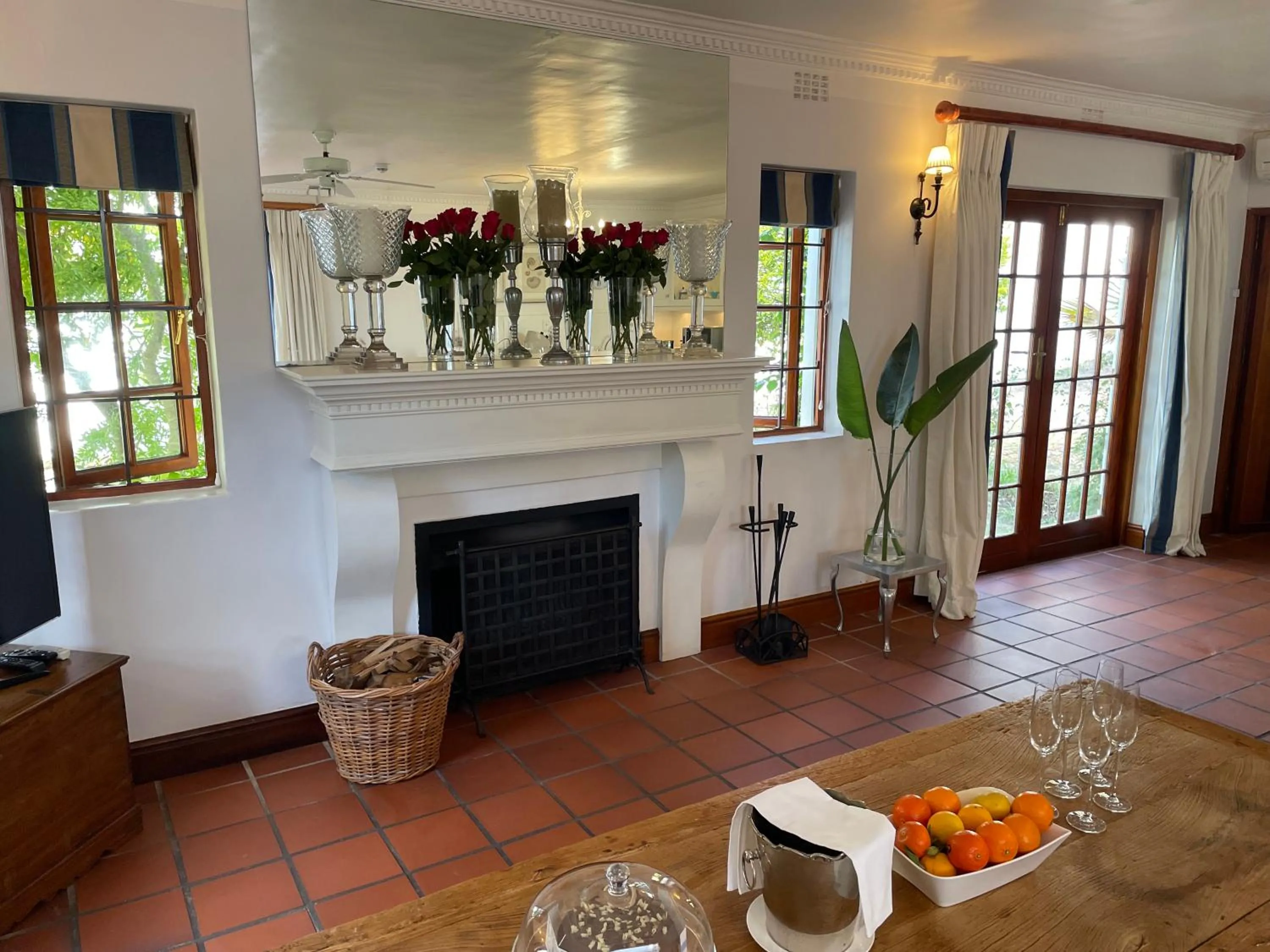 Living room in Franschhoek Manor