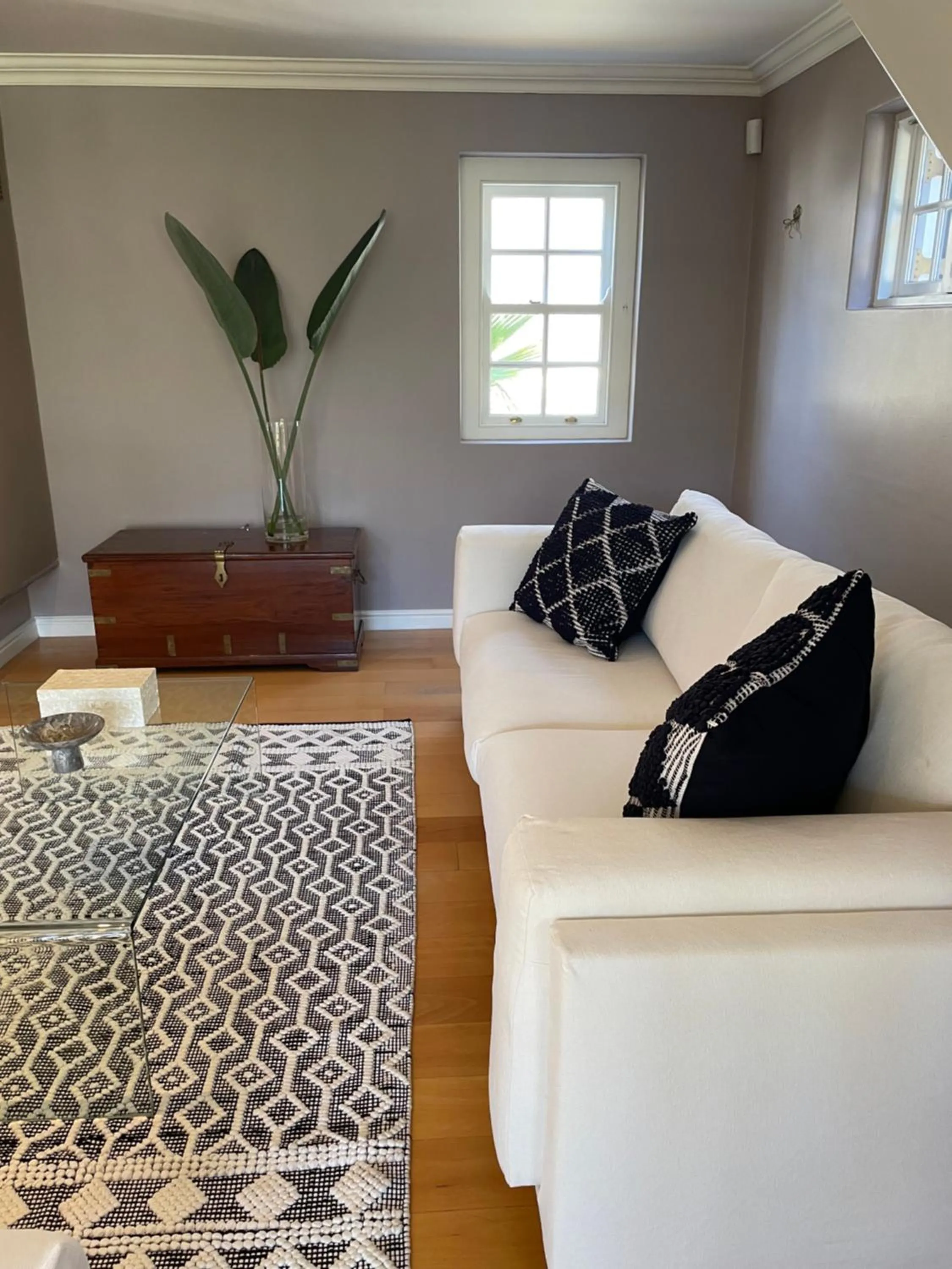 Living room, Bed in Franschhoek Manor