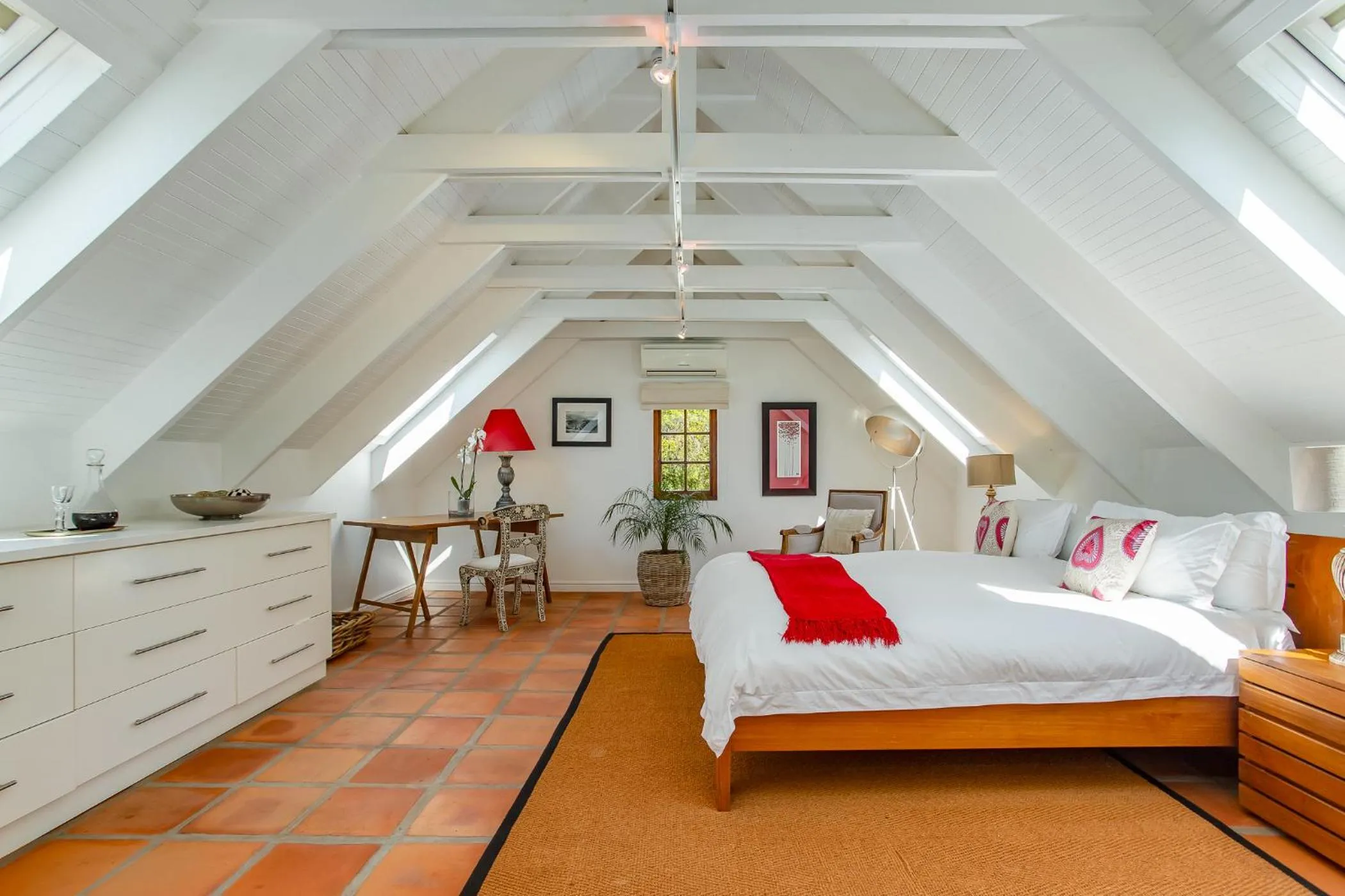 Bedroom, Bed in Franschhoek Manor