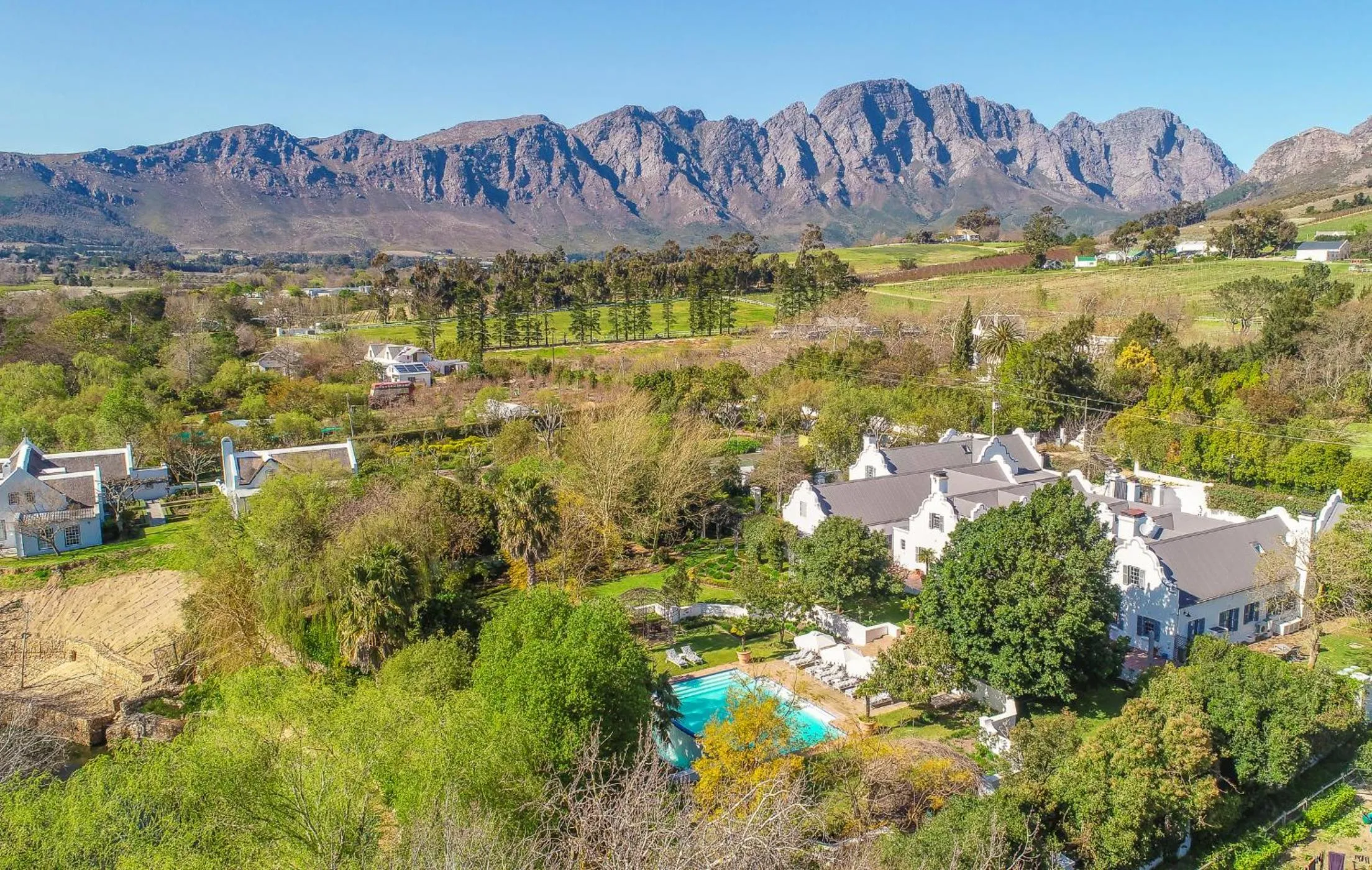 Property building in Franschhoek Manor