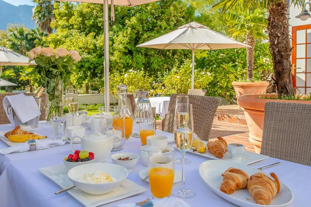 Food and drinks in Franschhoek Manor
