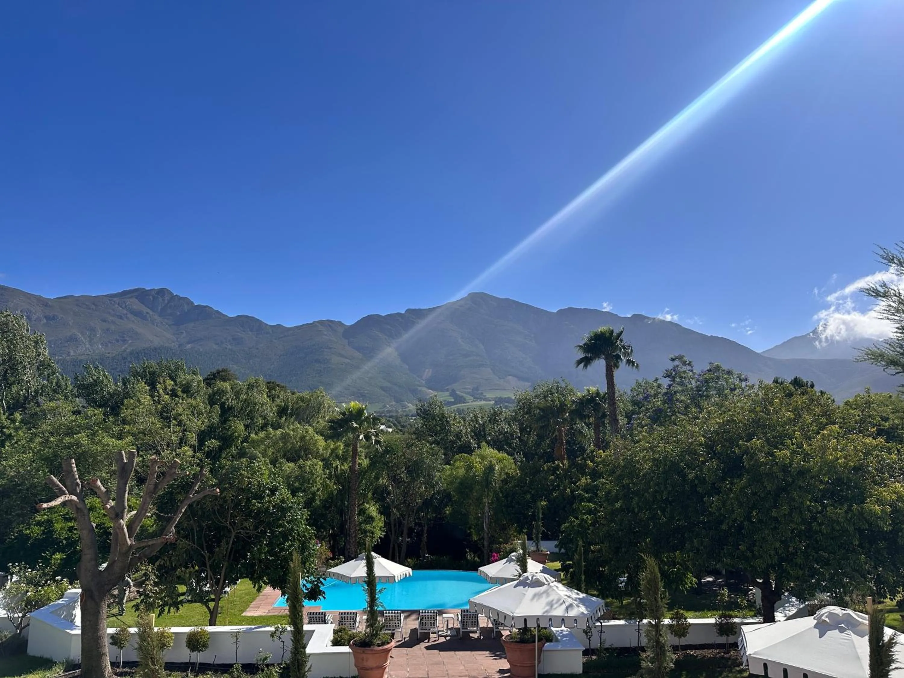 Mountain view in Franschhoek Manor