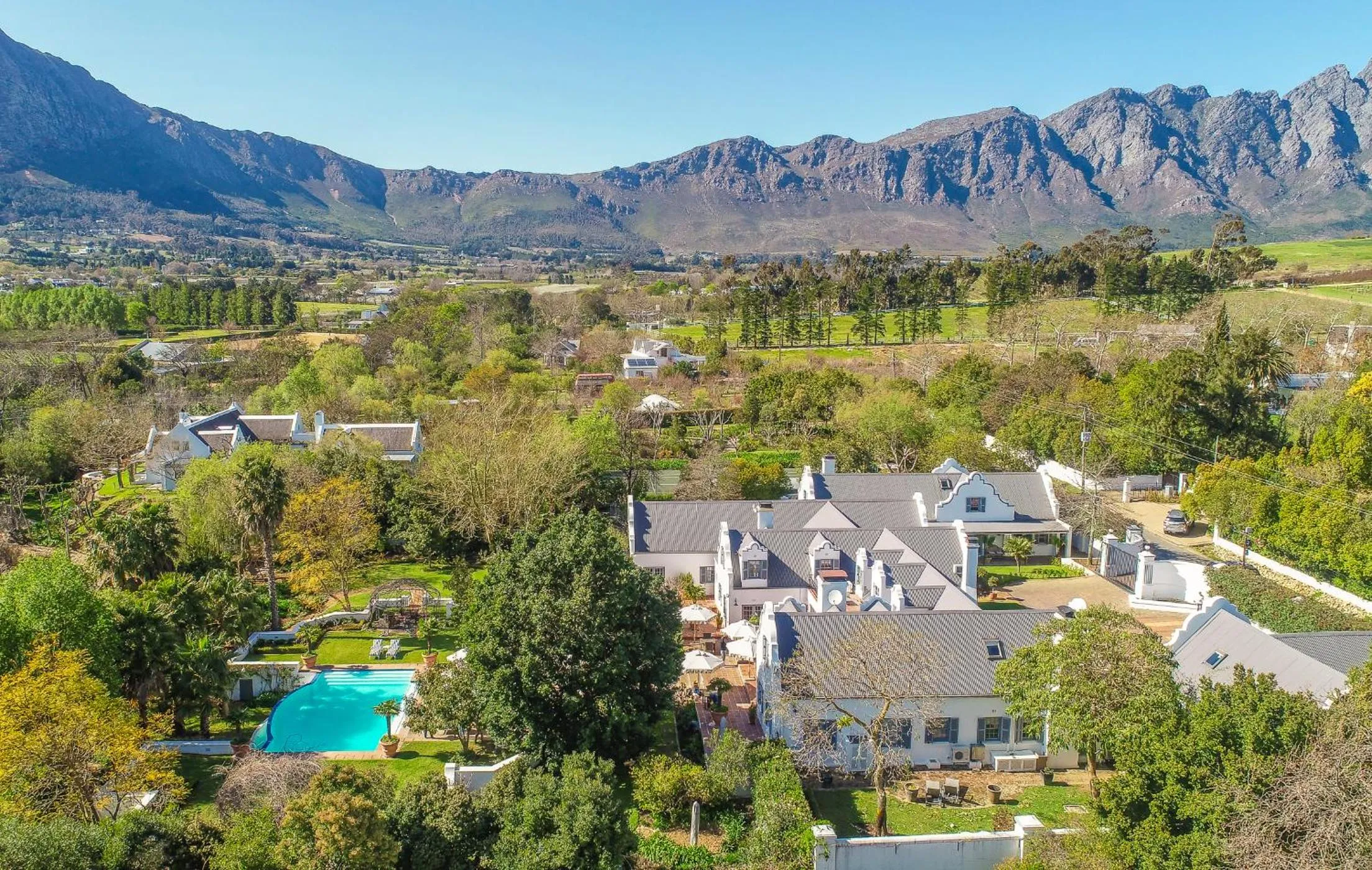 Property building in Franschhoek Manor