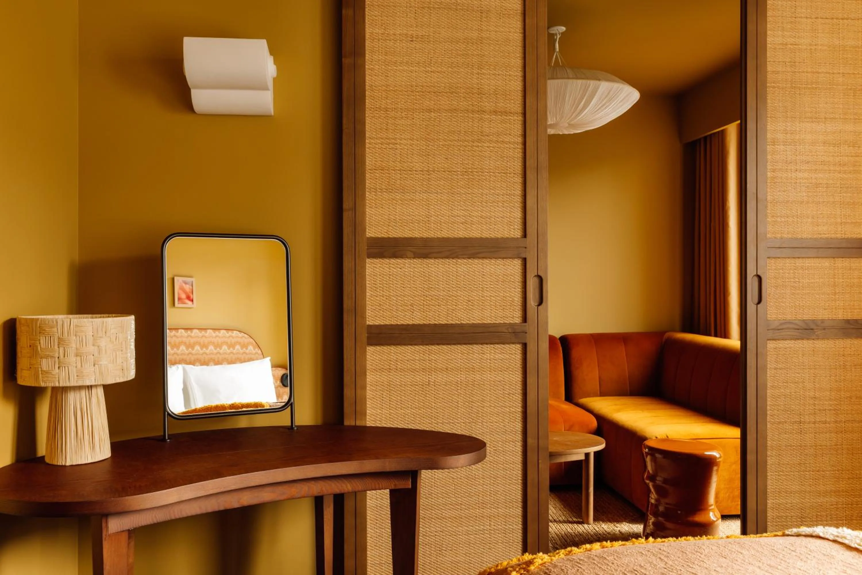 Bedroom in Le Jardin de Verre by Locke