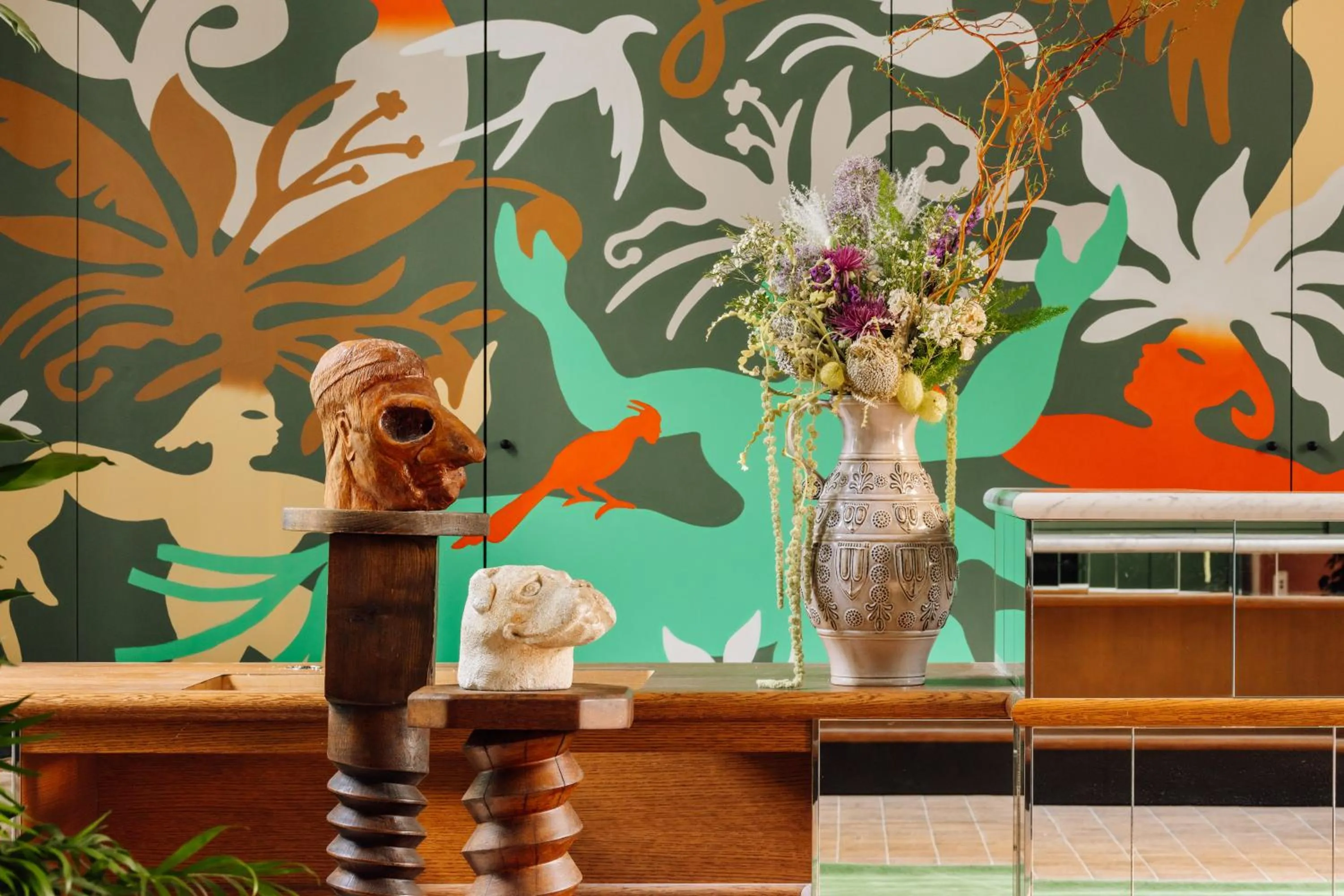 Lobby or reception in Le Jardin de Verre by Locke