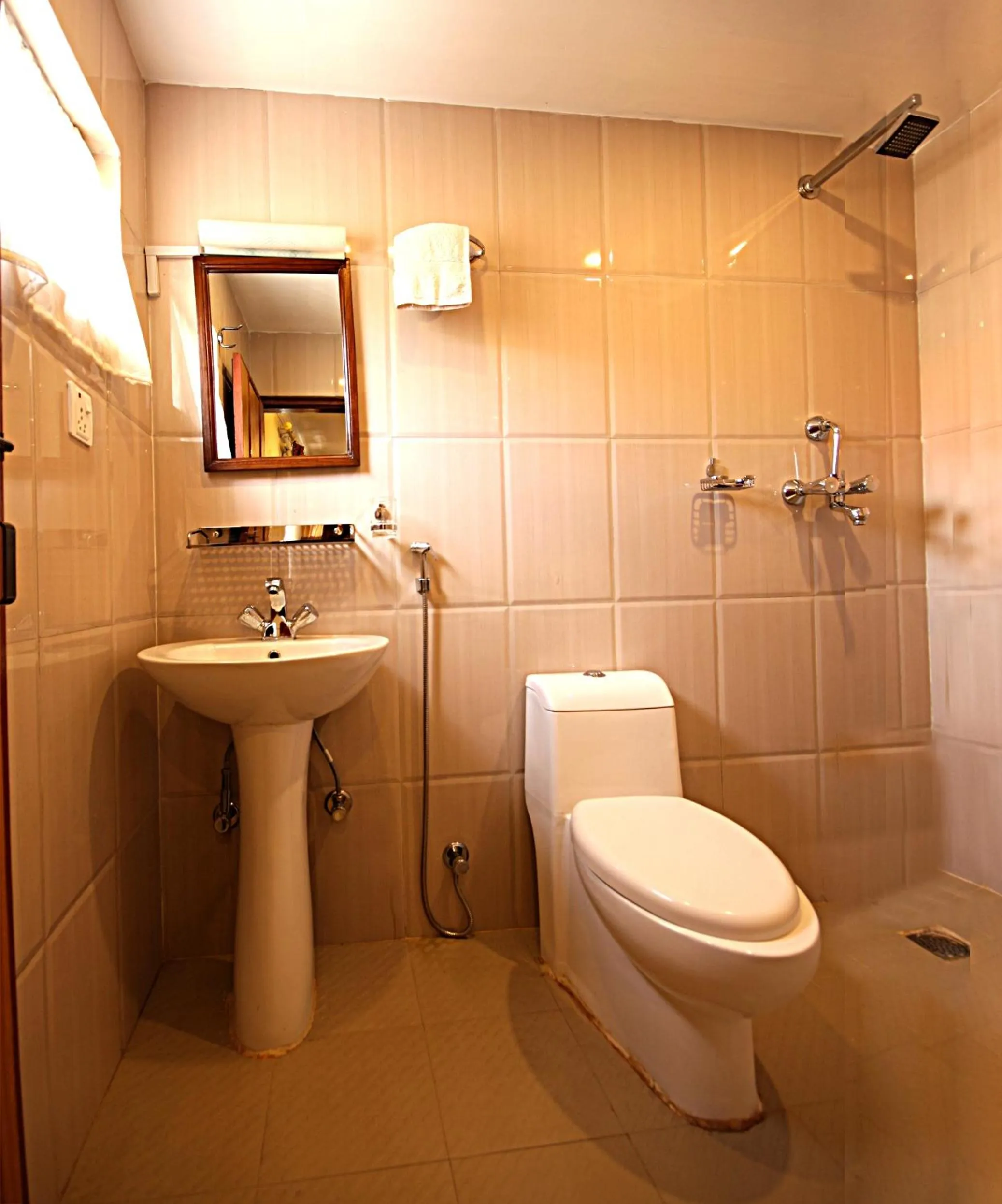 Shower in Hotel Bubo Himalaya