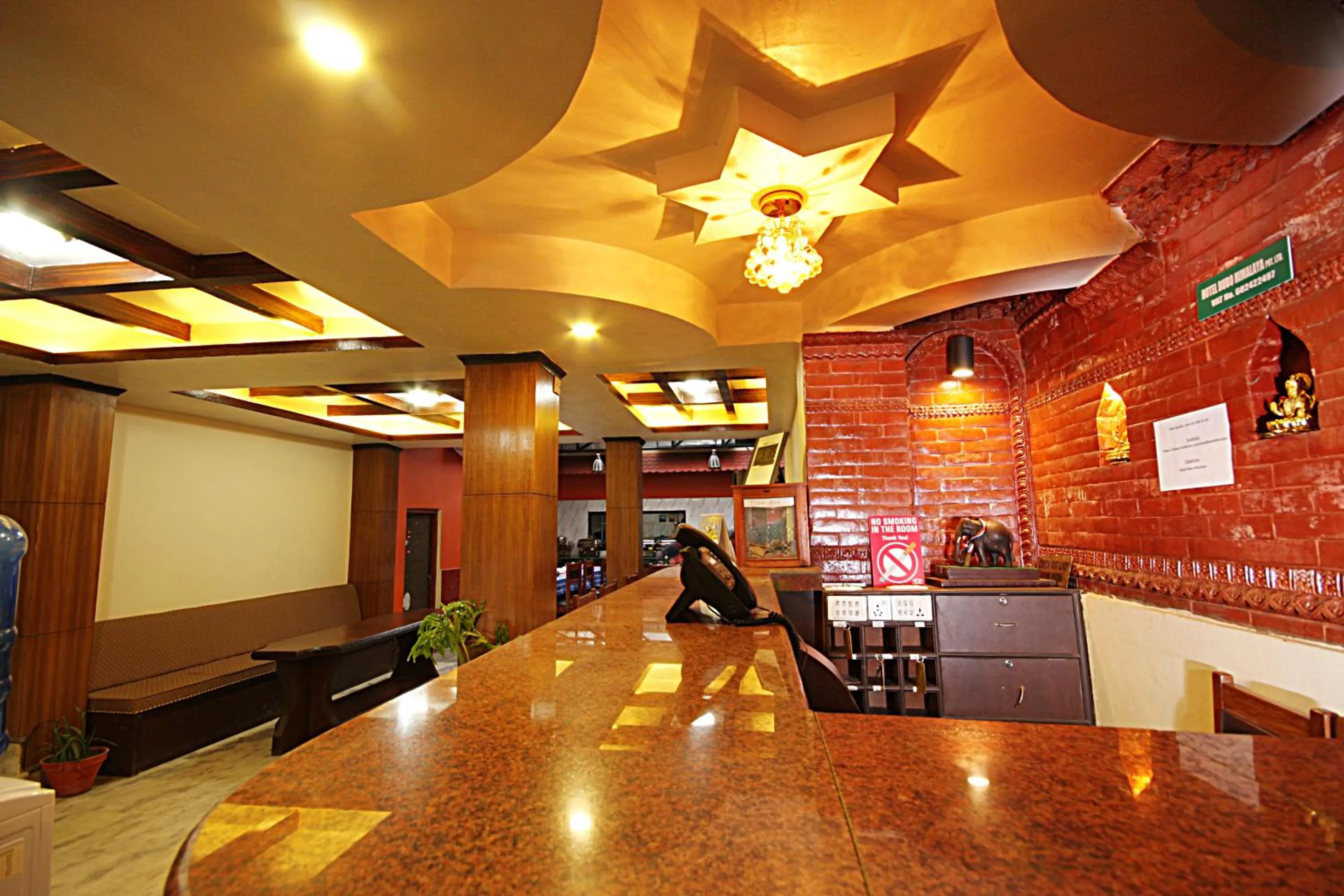 Lobby or reception in Hotel Bubo Himalaya