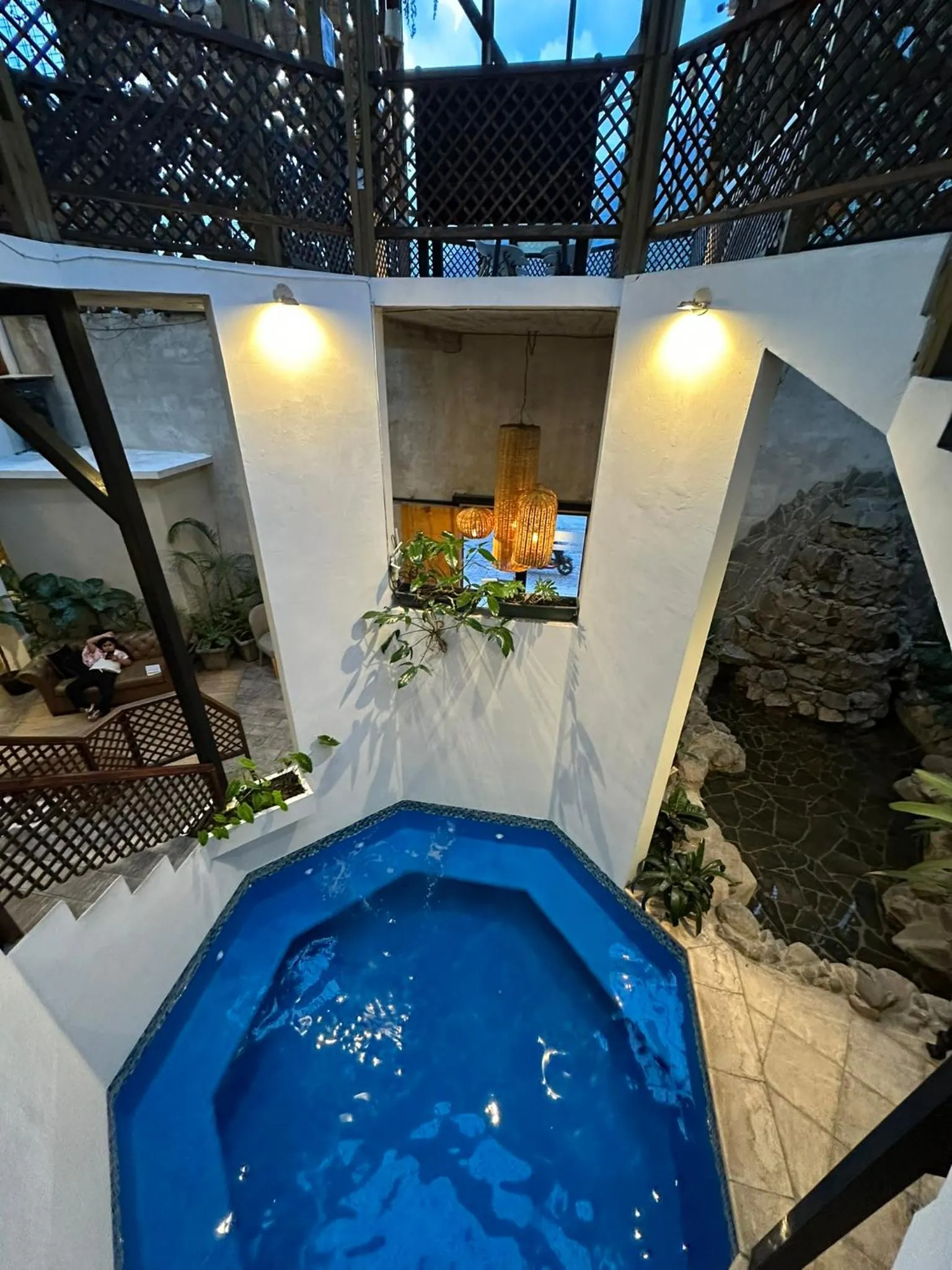 Swimming pool in Grupo Hotelero Colibri