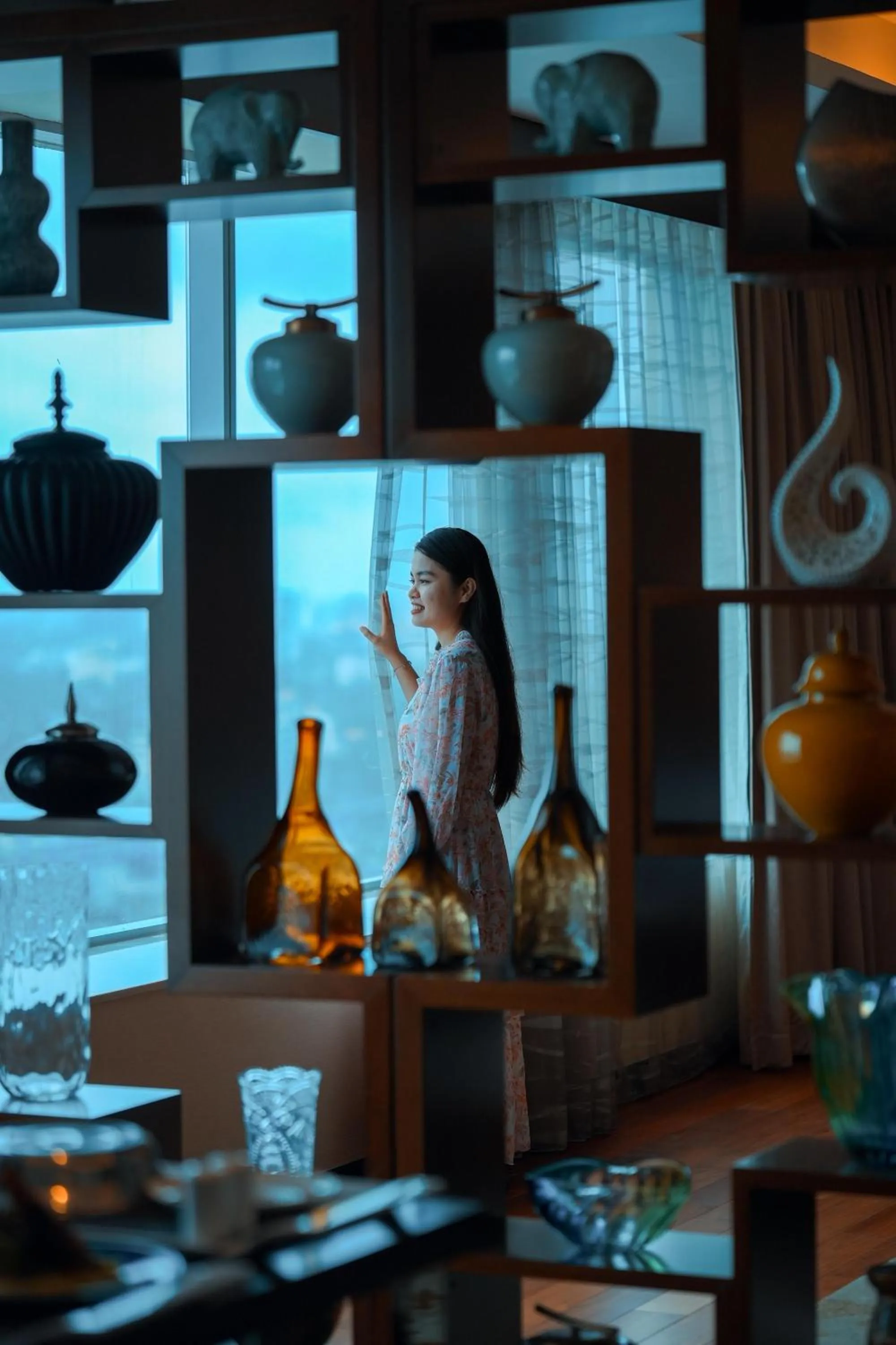 Dining area in Kochi Marriott Hotel