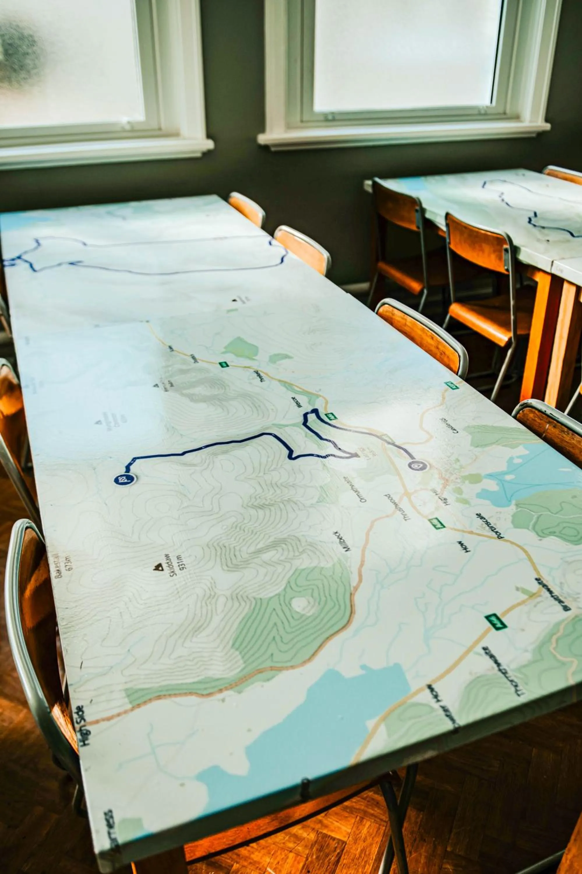 Dining area in Denton House Hostel