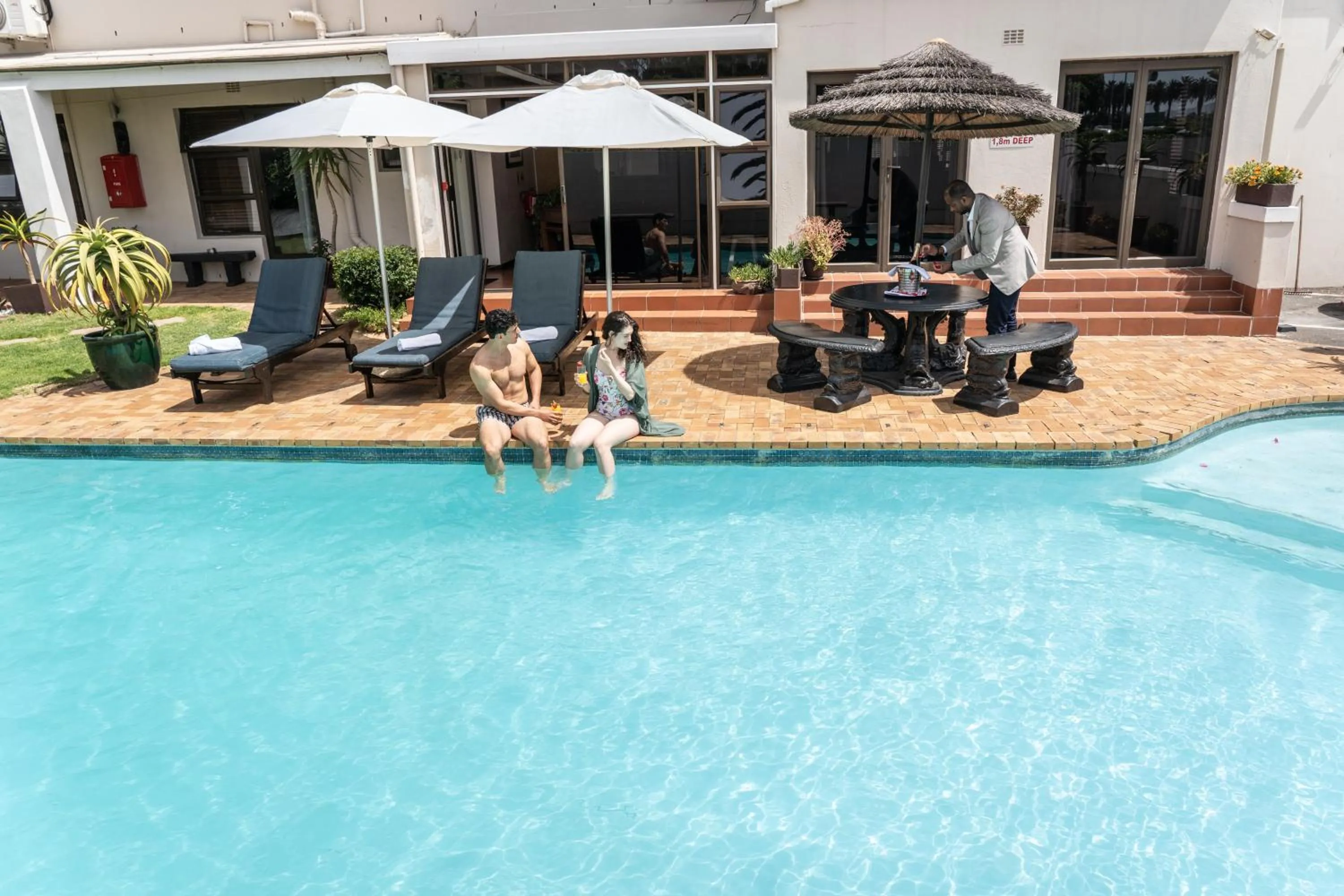 Swimming pool in Woodbridge Lodge