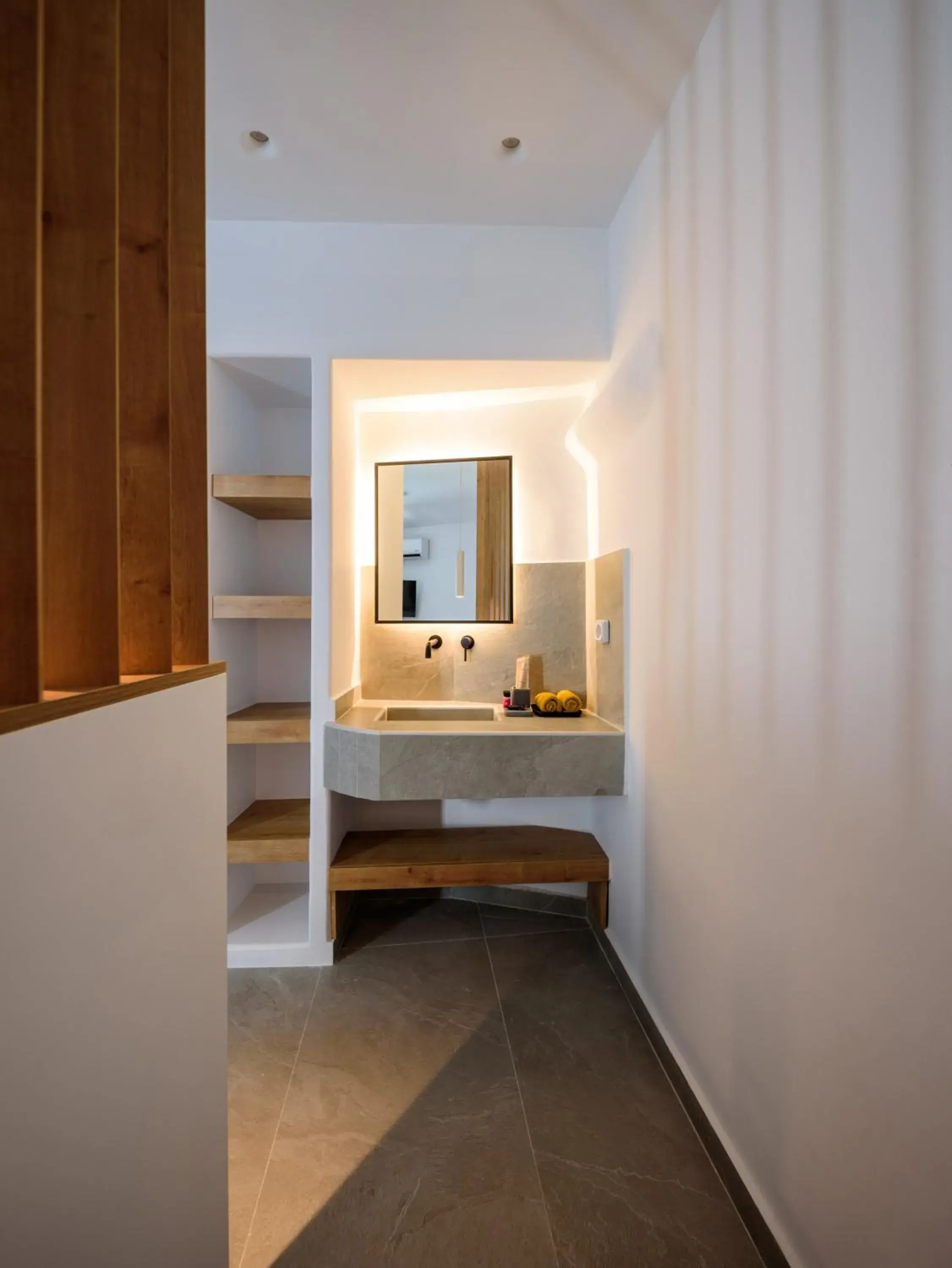 Bed in Elia Caldera Suites Bed in Elia Caldera Suites