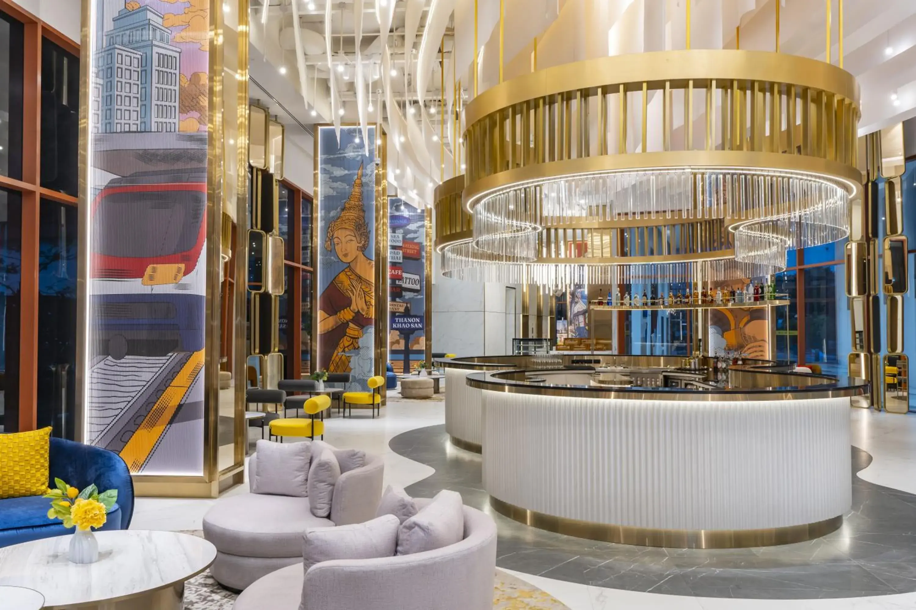 Lobby or reception in Cassia Rama 9 Bangkok, part of Banyan Group Lobby or reception in Cassia Rama 9 Bangkok, part of Banyan Group